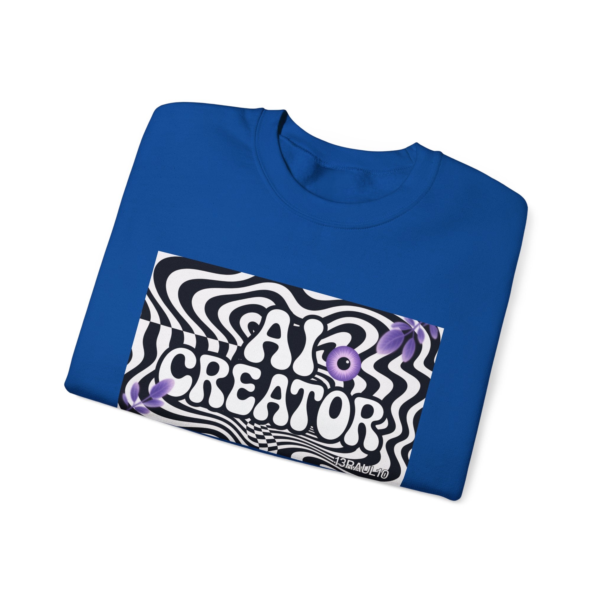 AI Creator  "Optic Loop" Unisex Heavy Blend™ Crewneck Sweatshirt