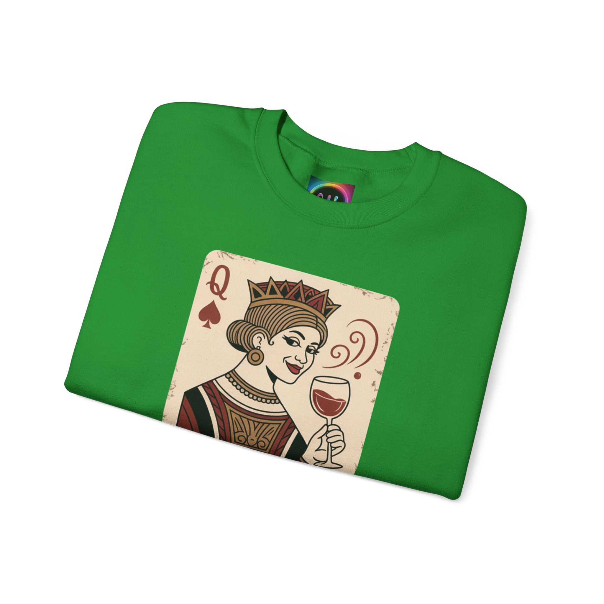 AI Queen "ROYAL ALGORITHM"  Unisex Heavy Blend Crewneck Sweatshirt