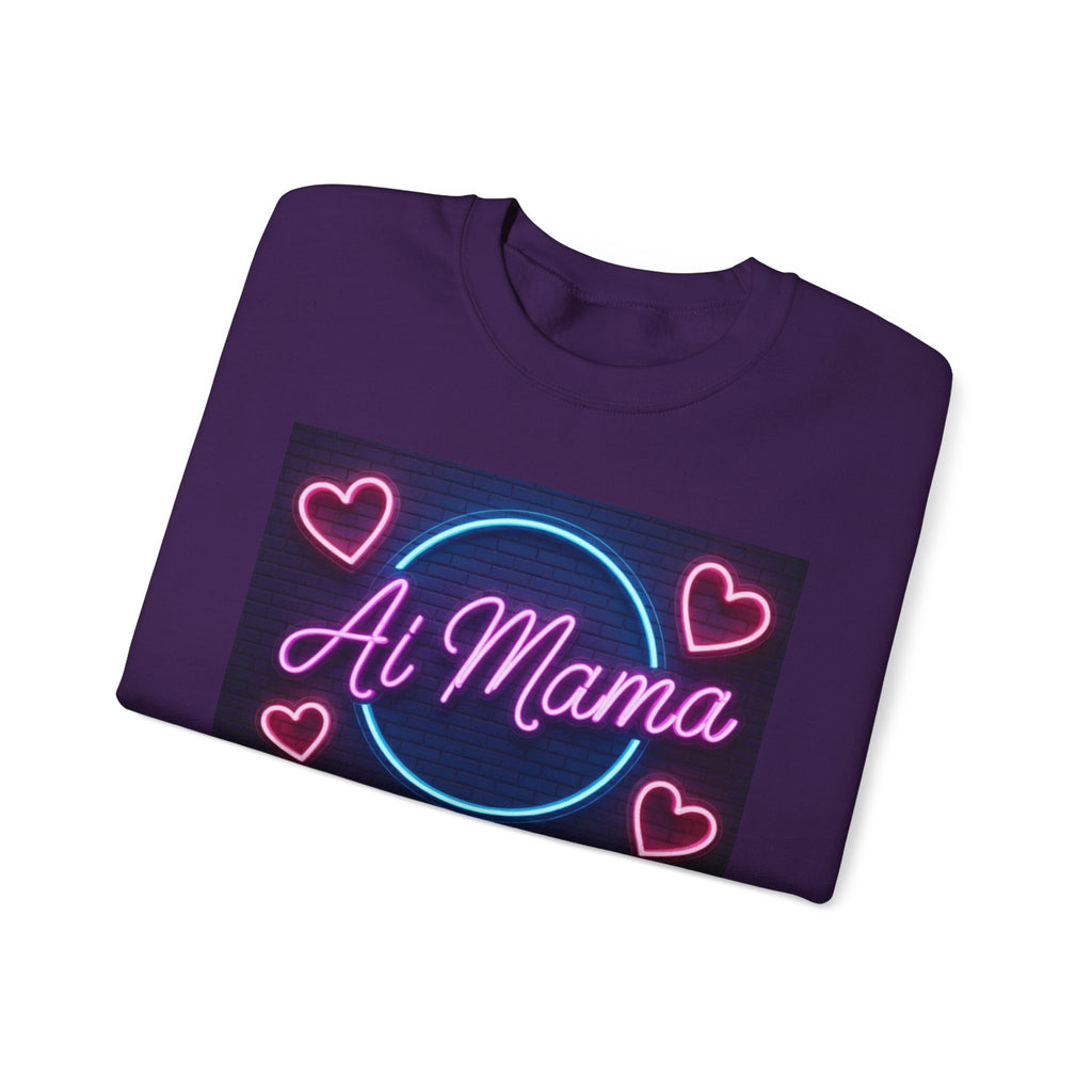 AI MAMA “ Electric Love Loop ” Unisex Heavy Blend™ Crewneck Sweatshirt