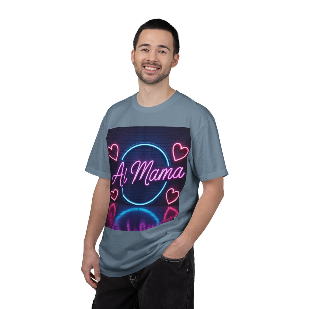 AI MAMA “Electric Love Loop” Unisex Garment-Dyed T-shirt