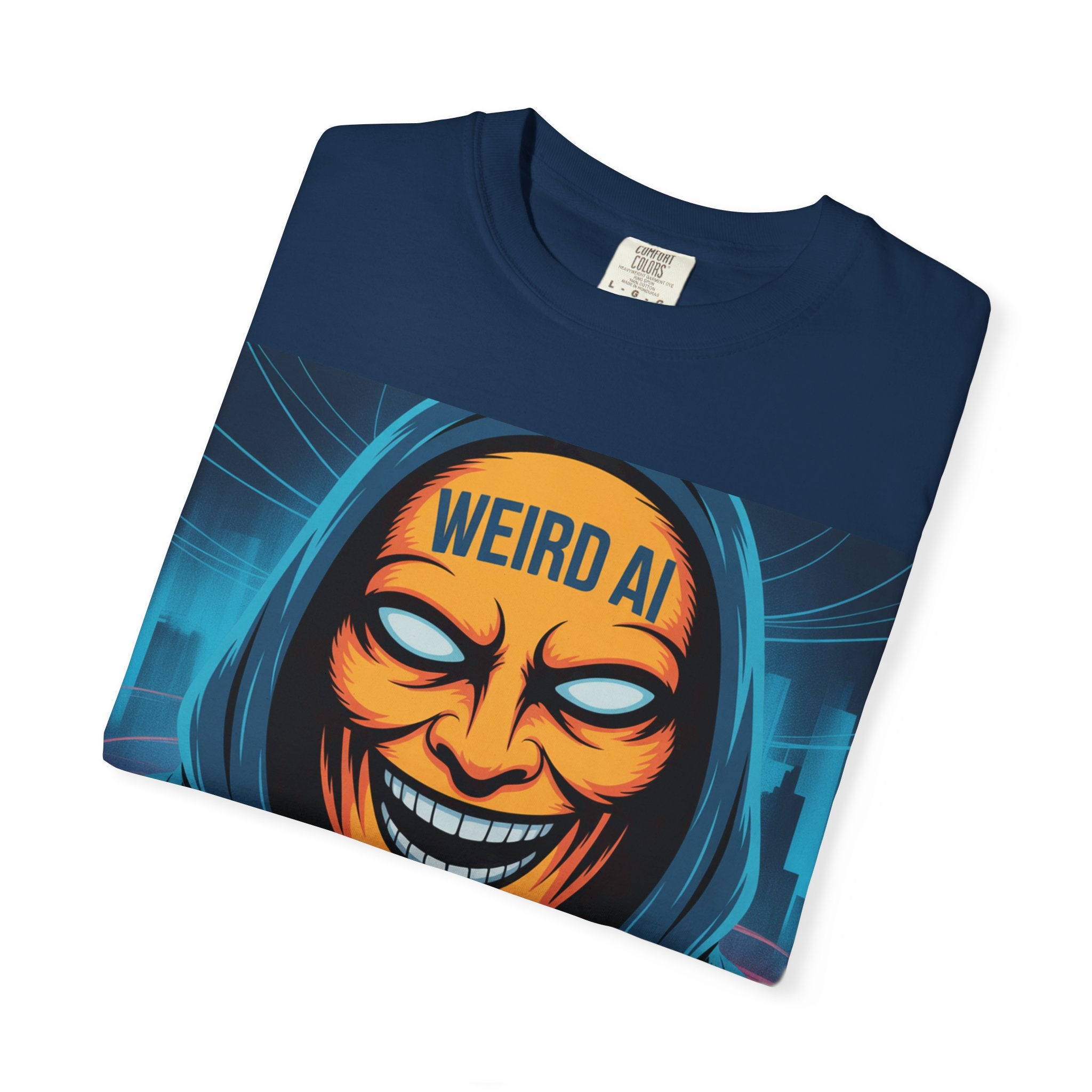 Weird AI "Masked Mode" Unisex Garment-Dyed T-shirt