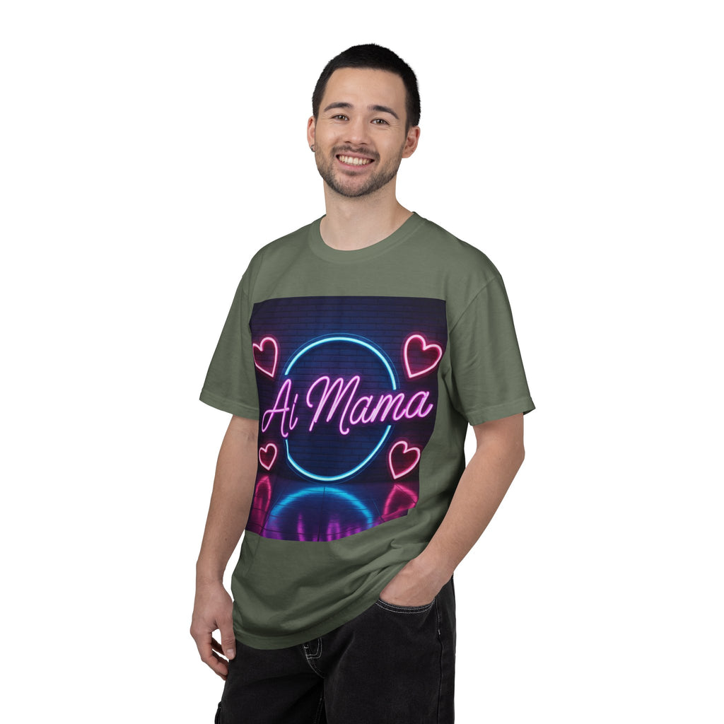 AI MAMA “Electric Love Loop” Unisex Garment-Dyed T-shirt