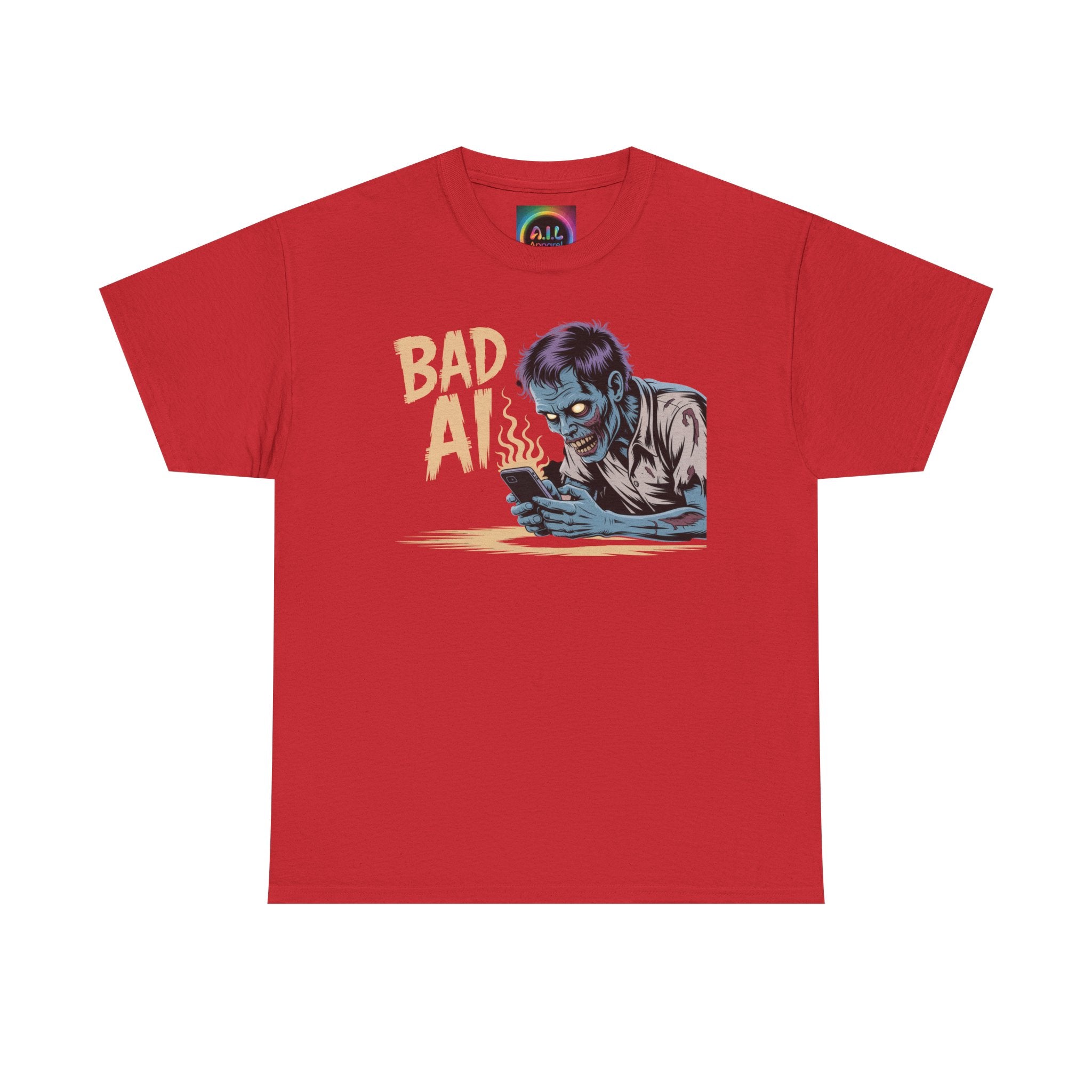 Bad AI "ZOMBIE SCROLL" Unisex Heavy Blend™ Graphic Tee