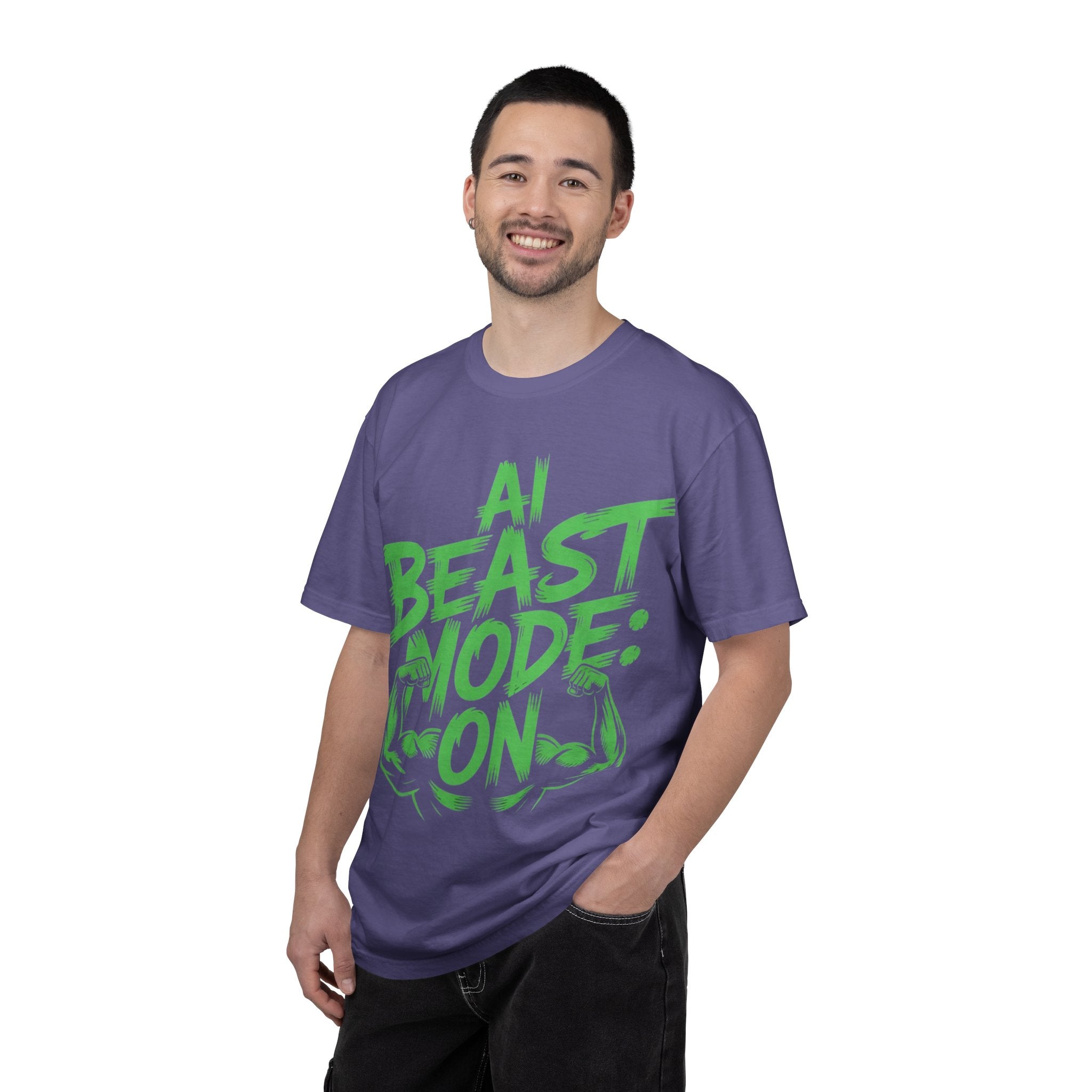 AI BEAST MODE: ON “DIGITAL HULK ENERGY” Unisex Garment-Dyed T-shirt