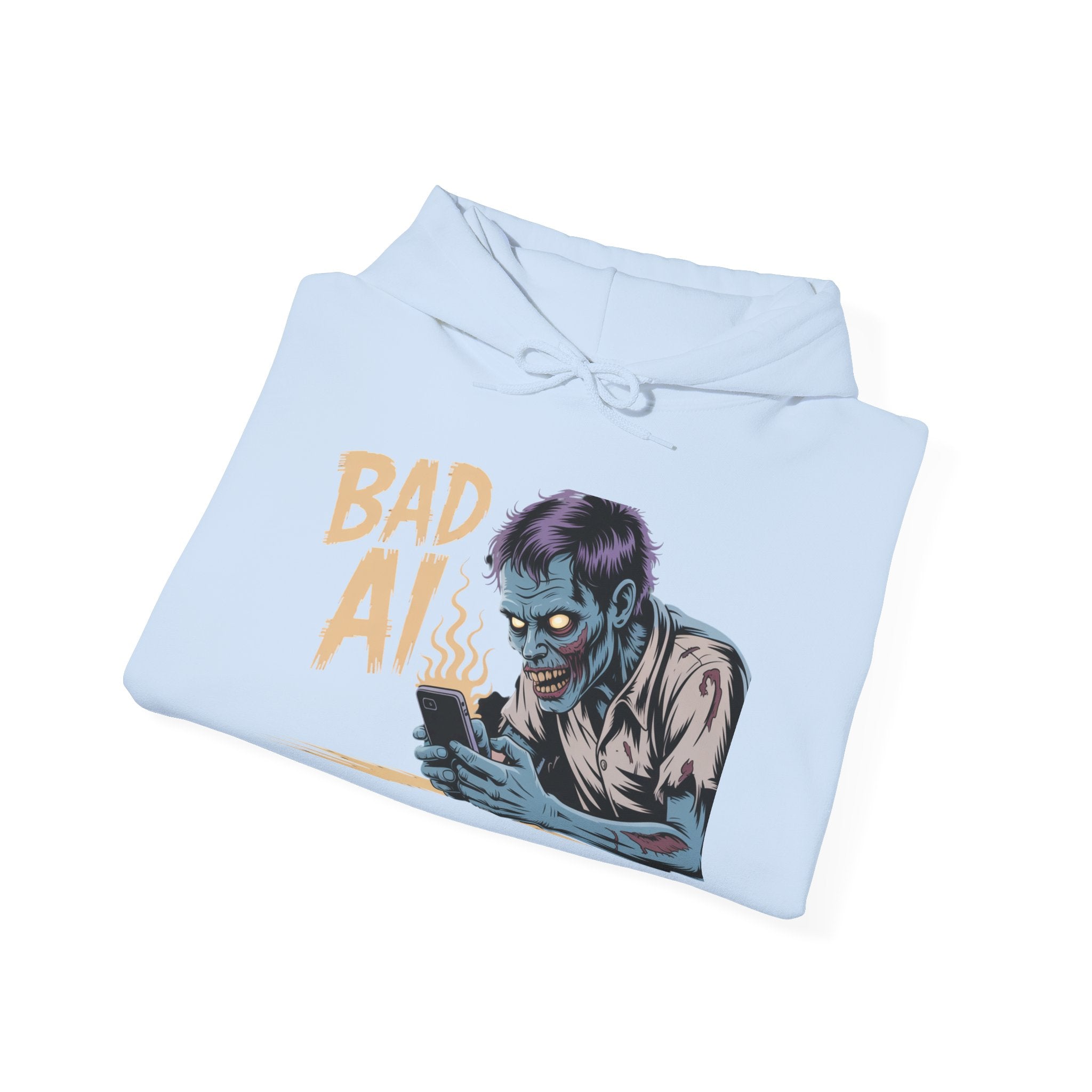 Bad AI "ZOMBIE SCROLL" Unisex Heavy Blend™ Hooded Sweatshirt