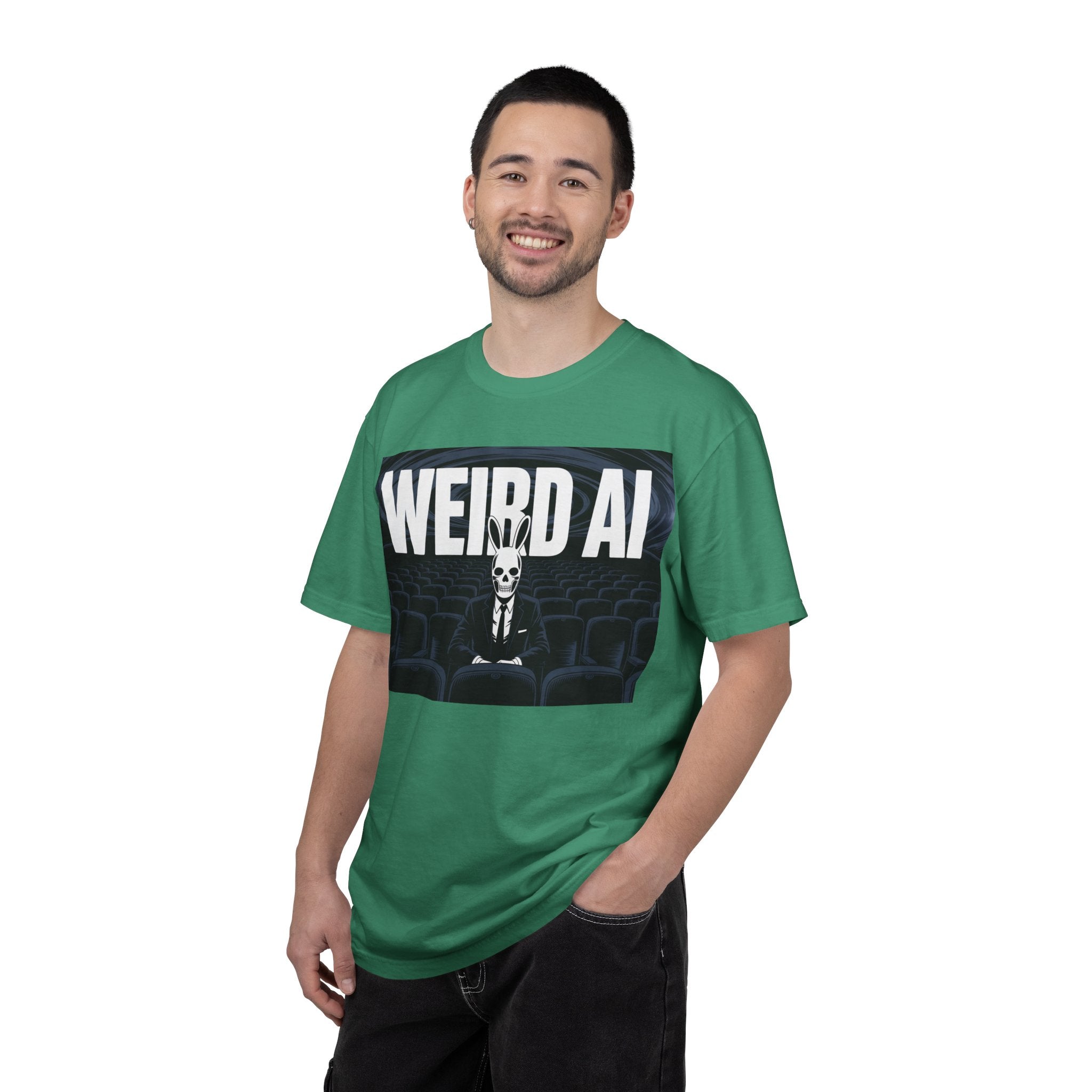 WEIRD AI  " Backrooms Theater " Unisex Garment-Dyed T-shirt