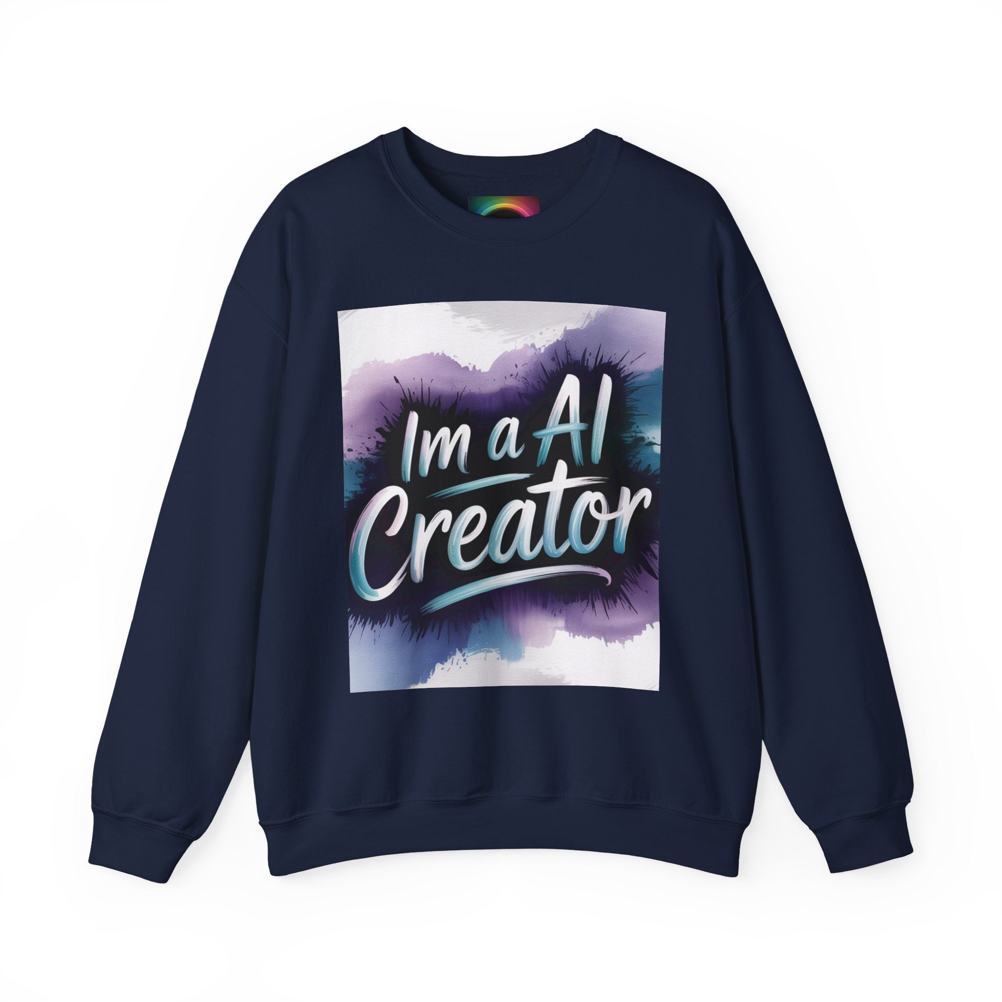I’m a AI Creator "DIGITAL BRUSHSTROKE" Unisex Garment-Dyed Sweatshirt