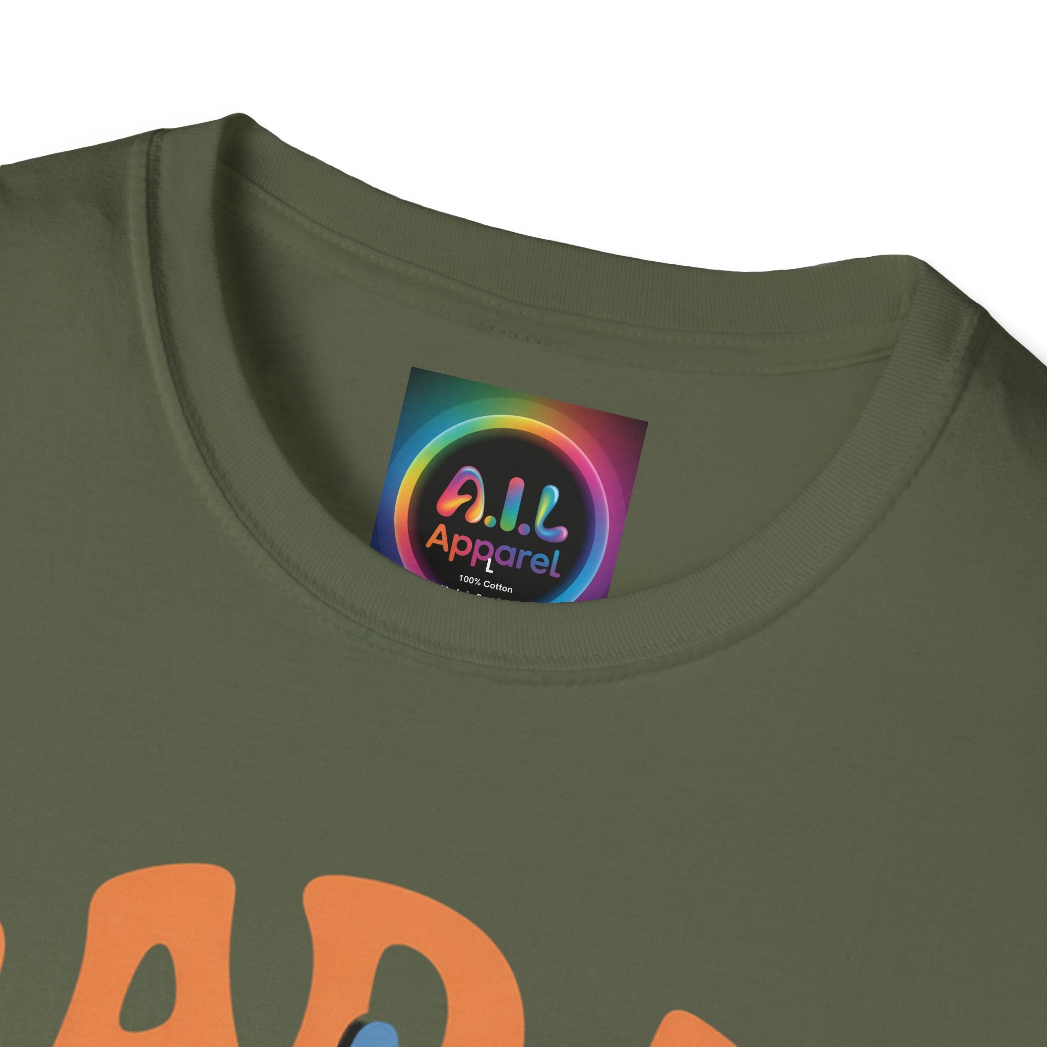 Bad AI Graphic T-Shirt — Middle Finger Skeleton Hand with Smiley Faces