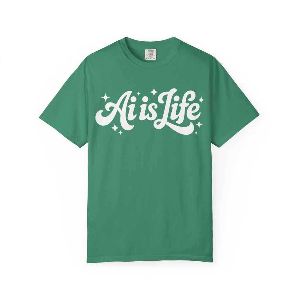 Ai is Life  "TechFlow Energy" Unisex Garment-Dyed T-shirt