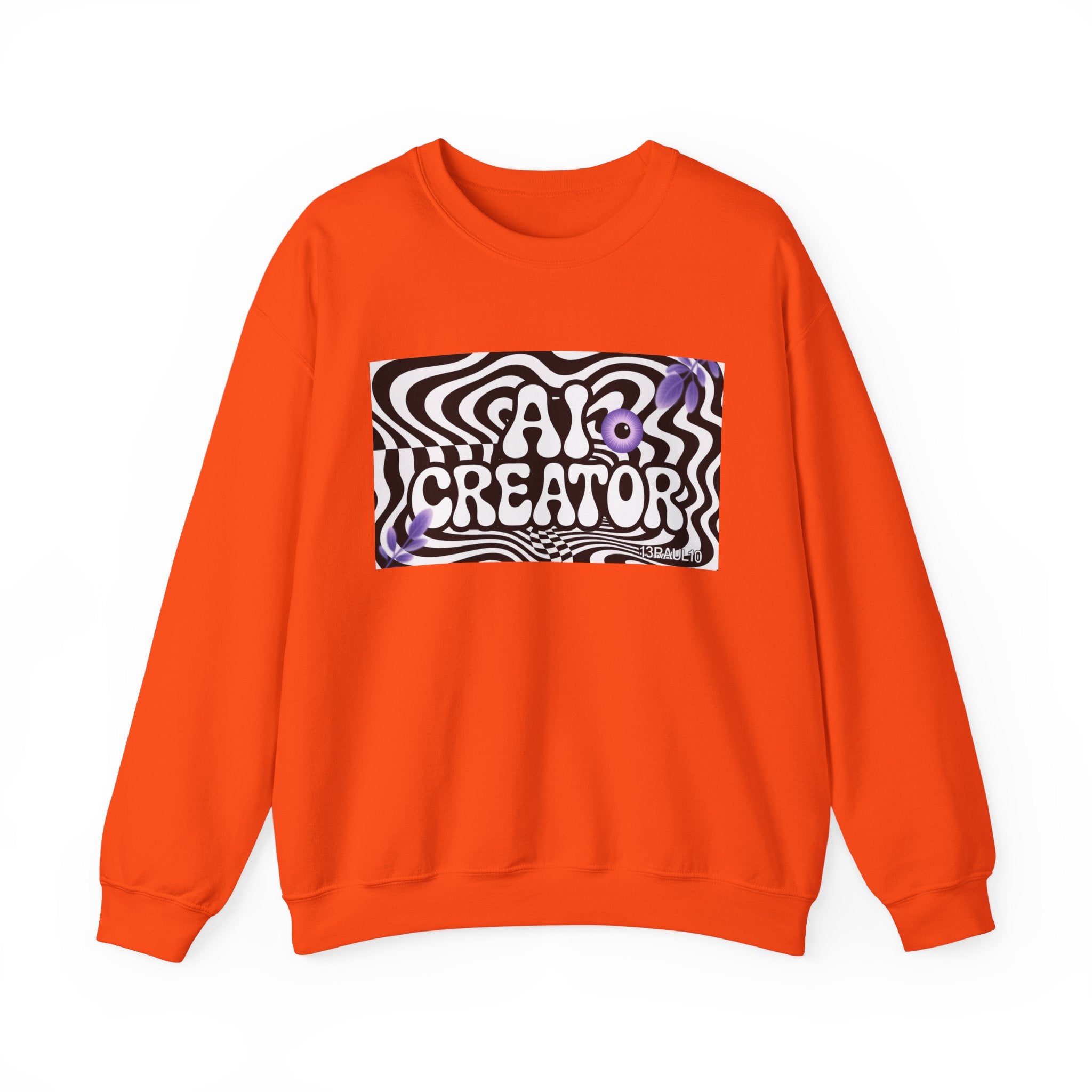 AI Creator  "Optic Loop" Unisex Heavy Blend™ Crewneck Sweatshirt