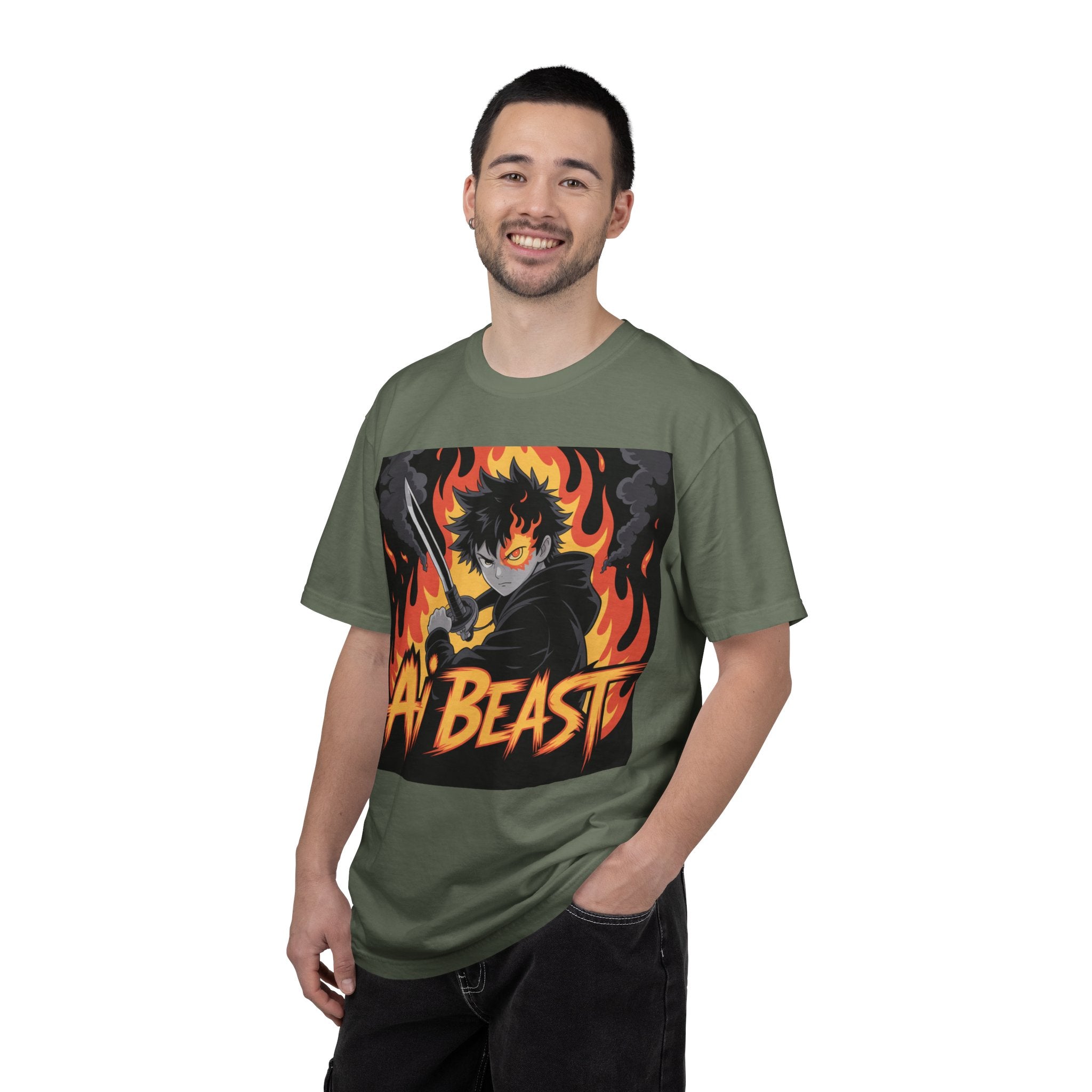 AI  BEAST "Warrior.exe"  of Unisex Garment-Dyed T-shirt