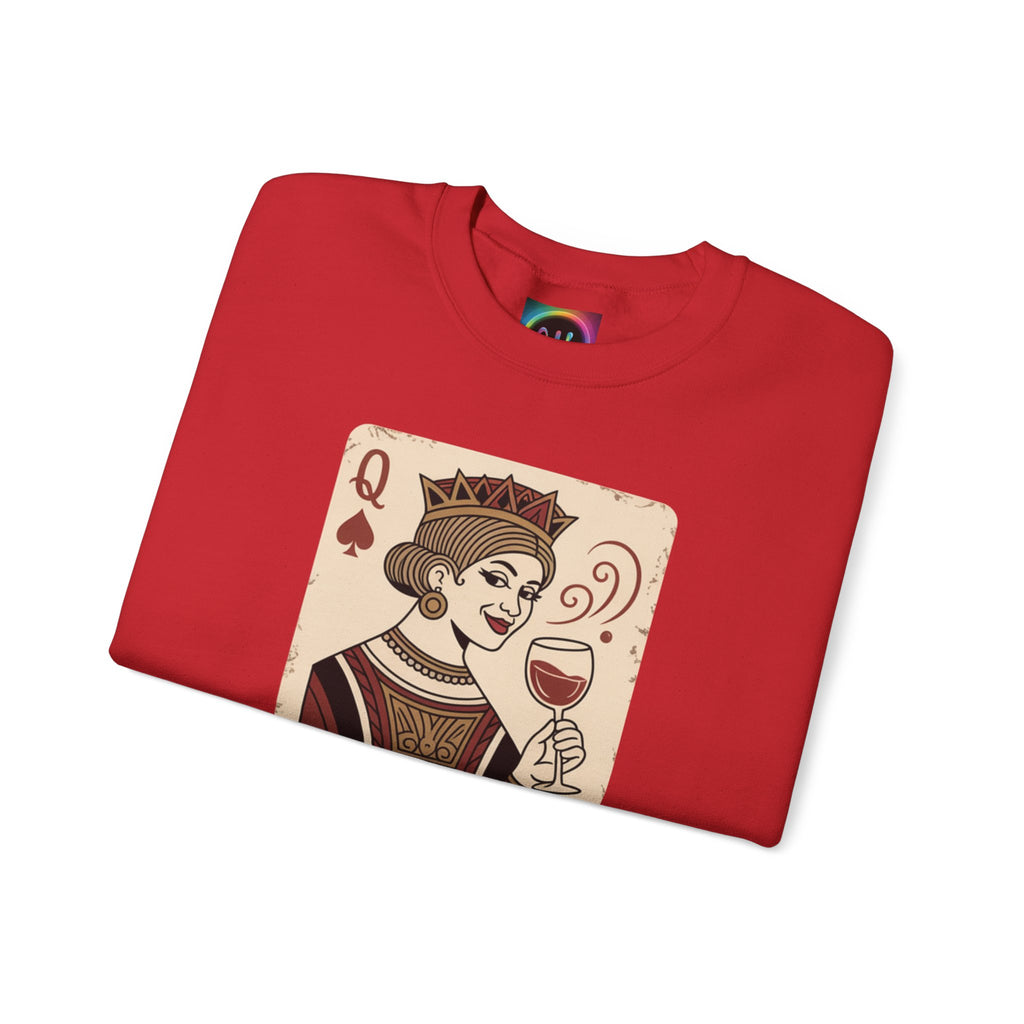 AI Queen "ROYAL ALGORITHM"  Unisex Heavy Blend Crewneck Sweatshirt