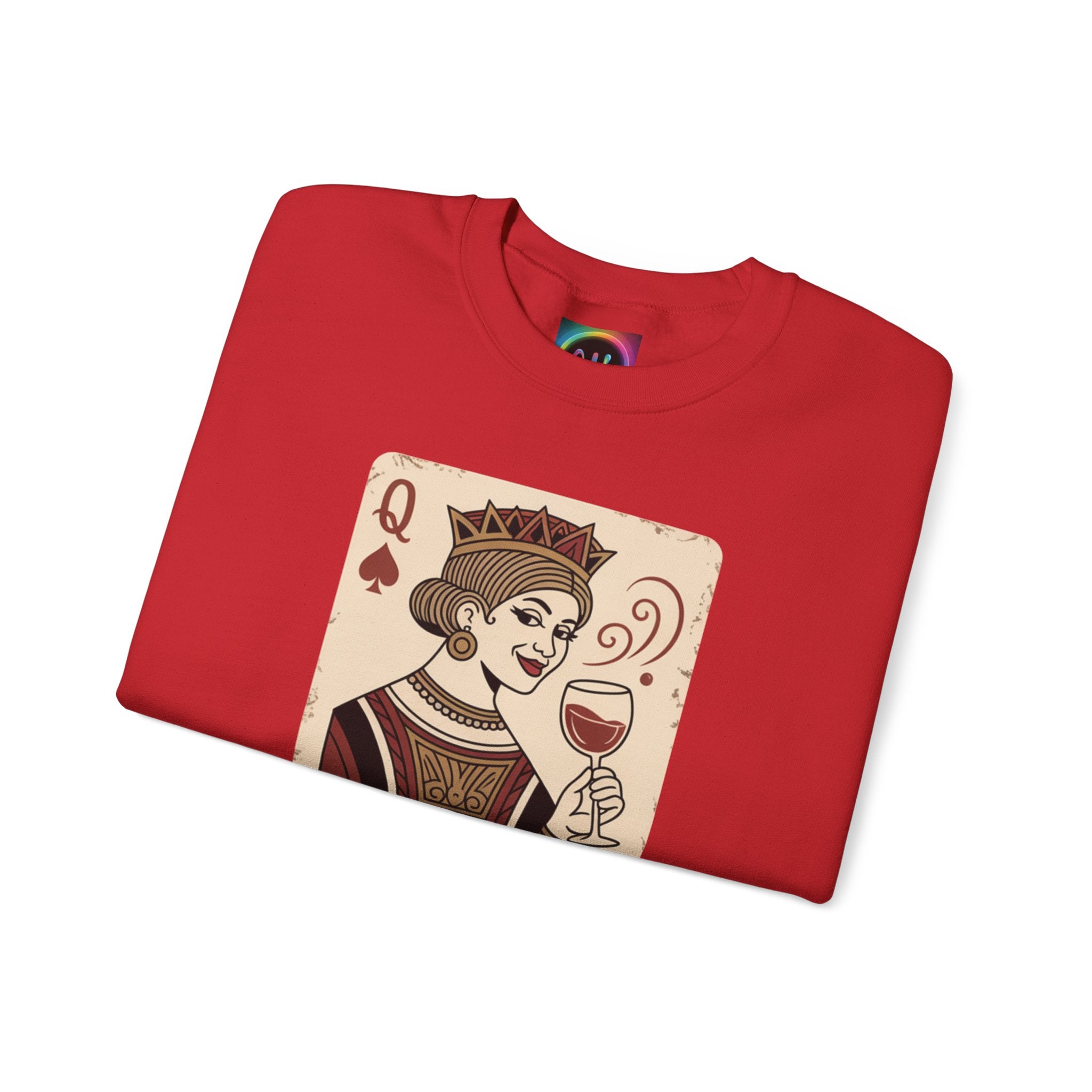 AI Queen "ROYAL ALGORITHM"  Unisex Heavy Blend Crewneck Sweatshirt