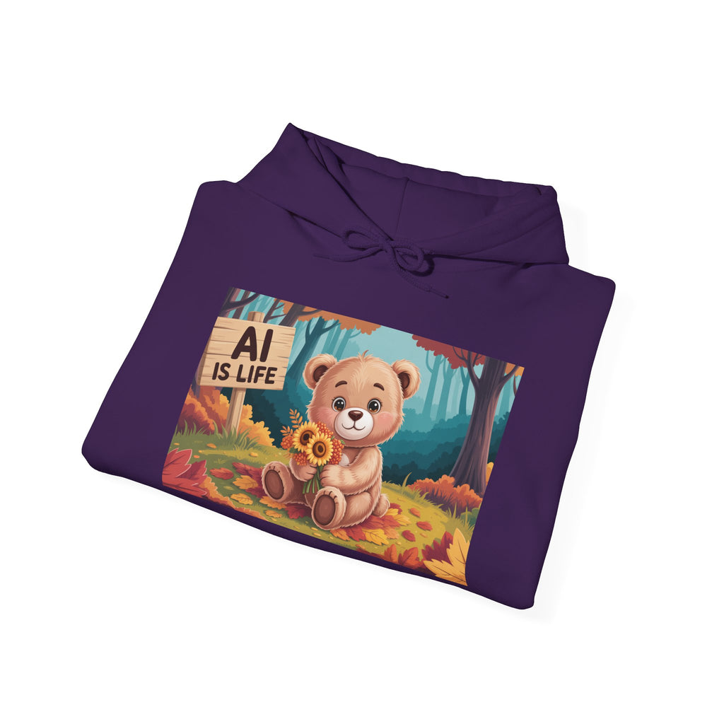 AI IS LIFE  " Cuddle Code "  Unisex Heavy Blend™ Hooded Sweatshirt
