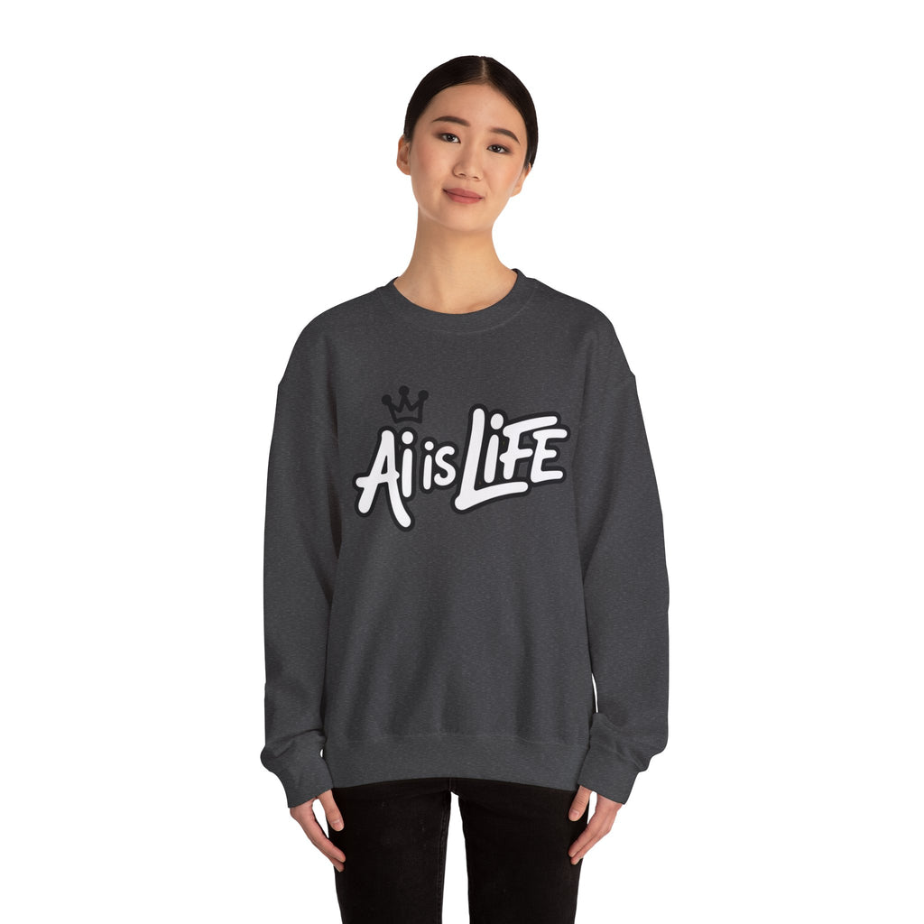 Ai is Life  "Crown Circuit" Unisex Heavy Blend™ Crewneck Sweatshirt