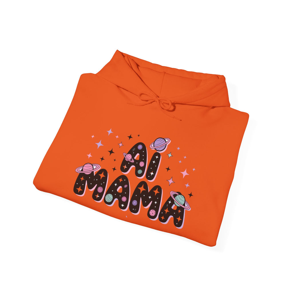 AI Mama Hoodie — Cute Space-Themed “Digital Daydreamer” Graphic Pullover