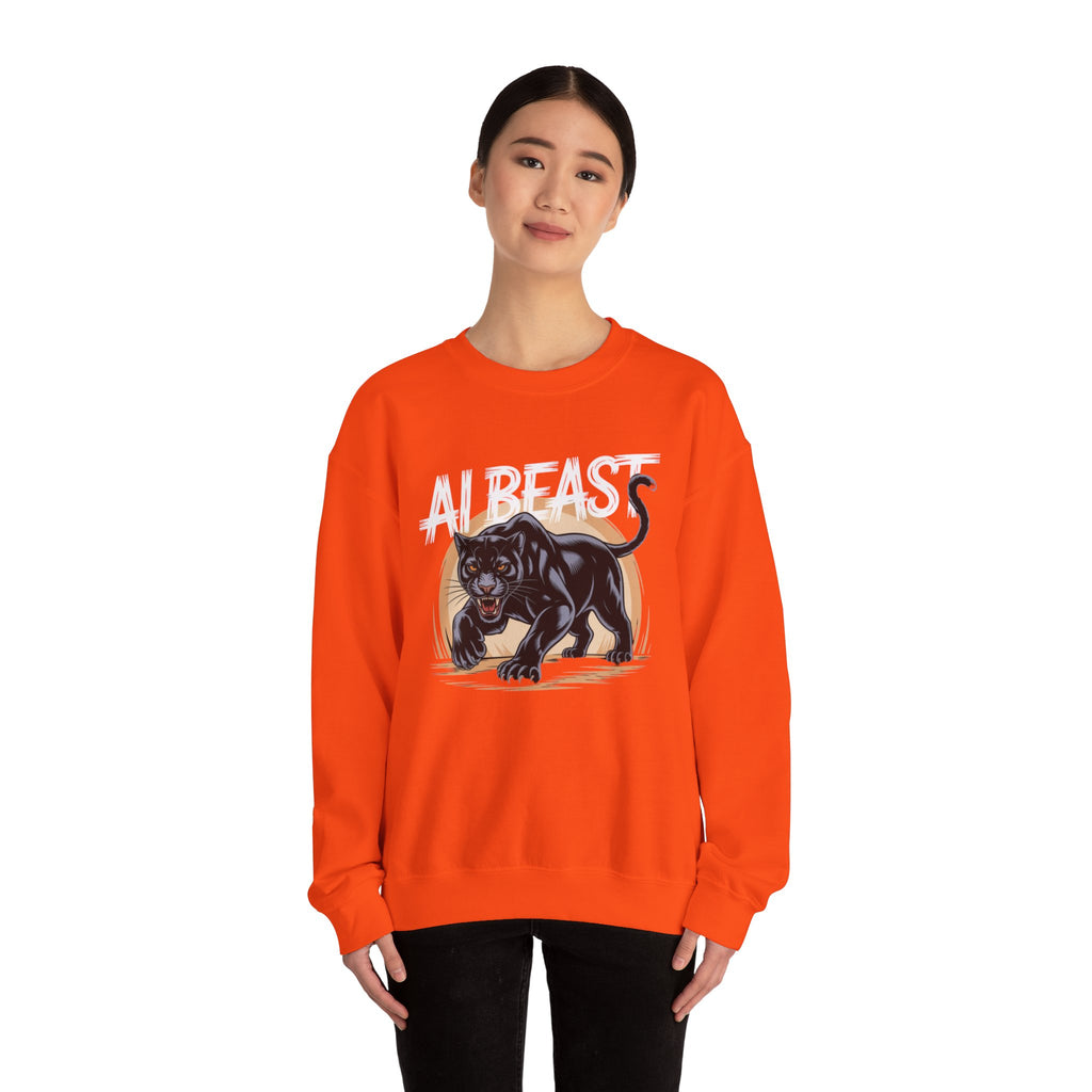 AI BEAST "Midnight Matrix" Unisex Heavy Blend™ Crewneck Sweatshirt