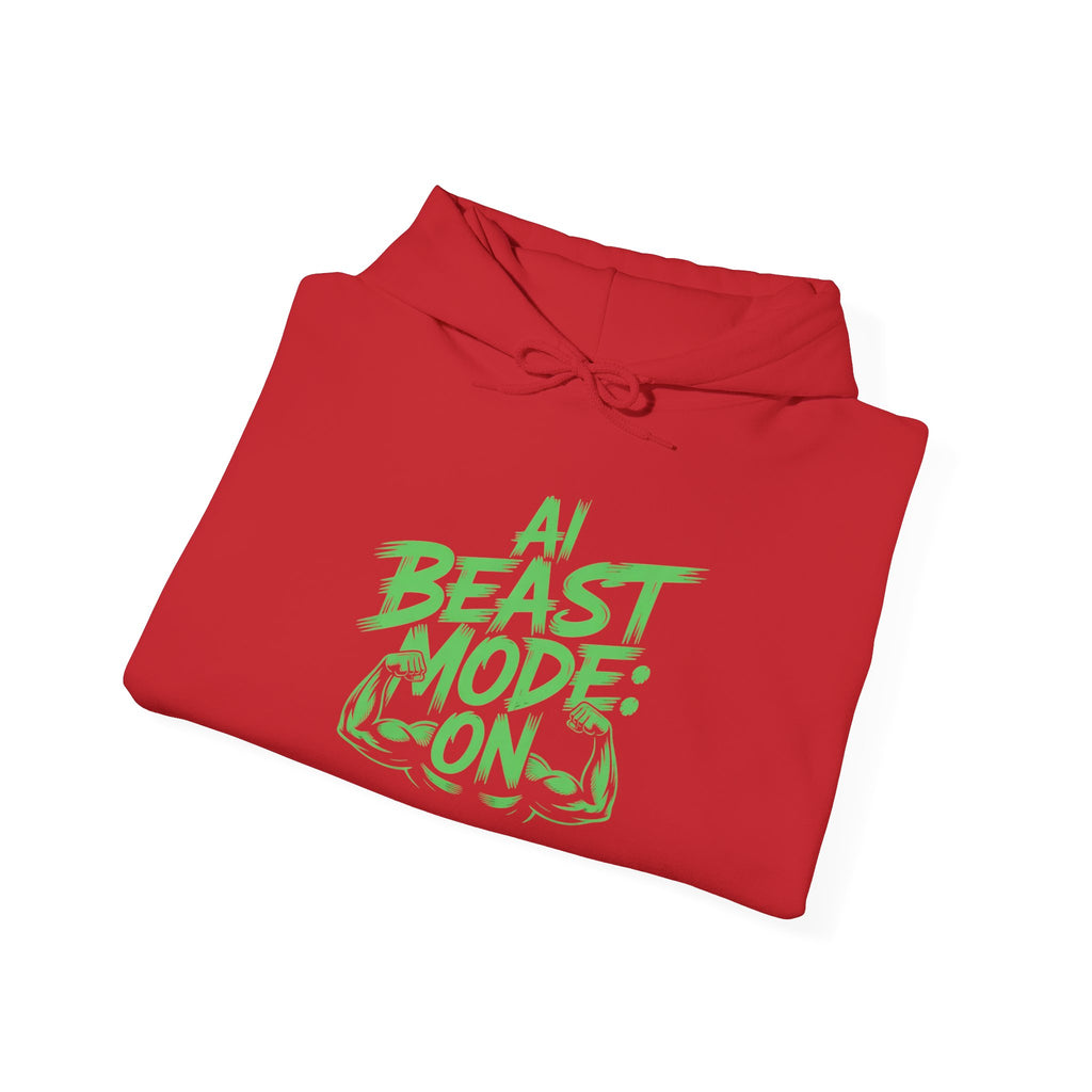 AI BEAST MODE: ON “DIGITAL HULK ENERGY” Unisex Heavy Blend™ Hooded Sweatshirt