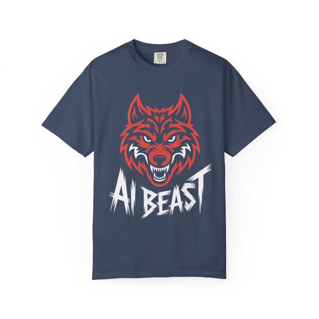 AI BEAST " Alpha Mode "  Unisex Garment-Dyed T-shirt