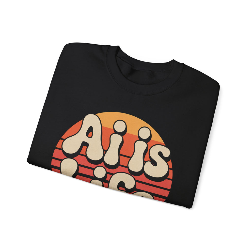 AI is Life "SUNSET CIRCUITRY" Unisex Heavy Blend™ Crewneck Sweatshirt