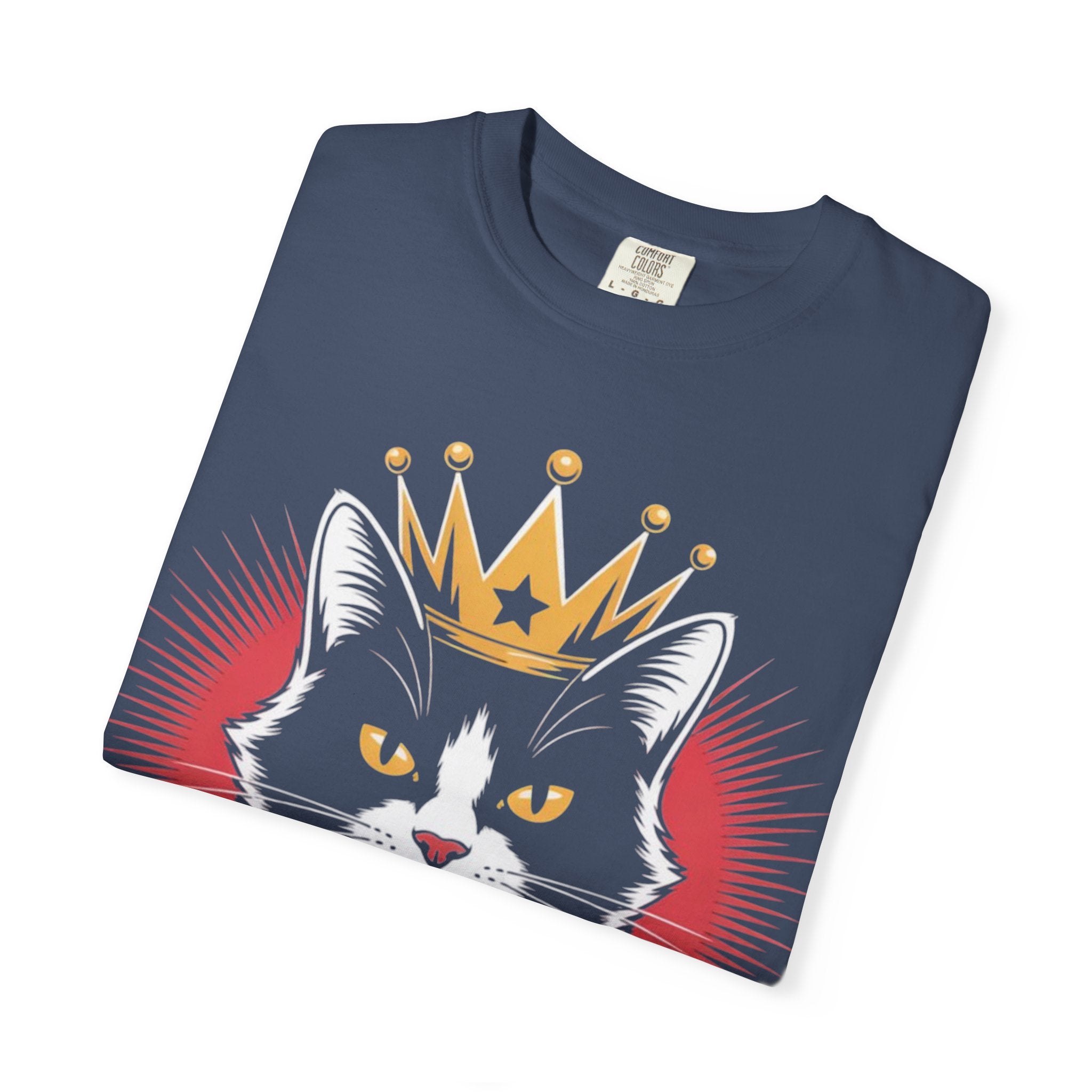 AI king ""Glitch Monarch"" Garment-Dyed T-shirt (Men)