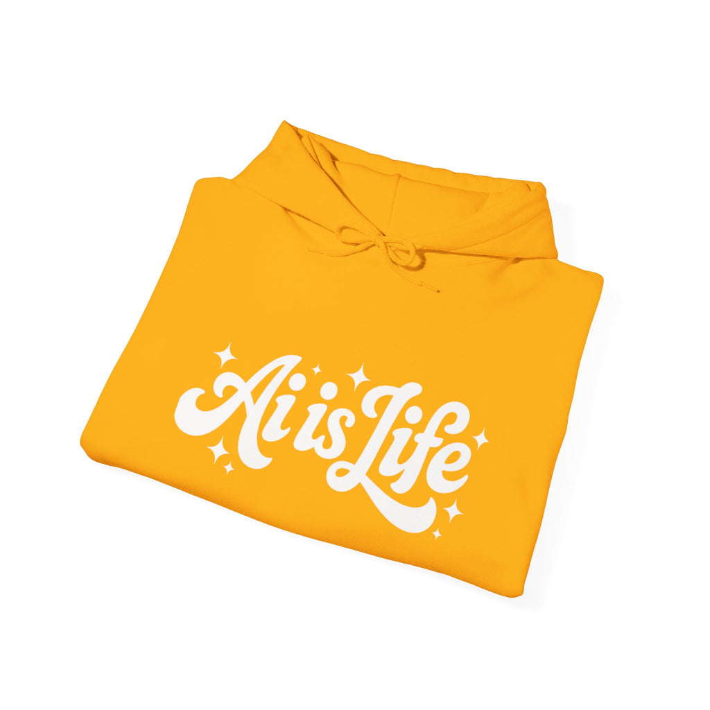 Ai is Life  "TechFlow Energy" Unisex Heavy Blend™ Hooded Sweatshirt
