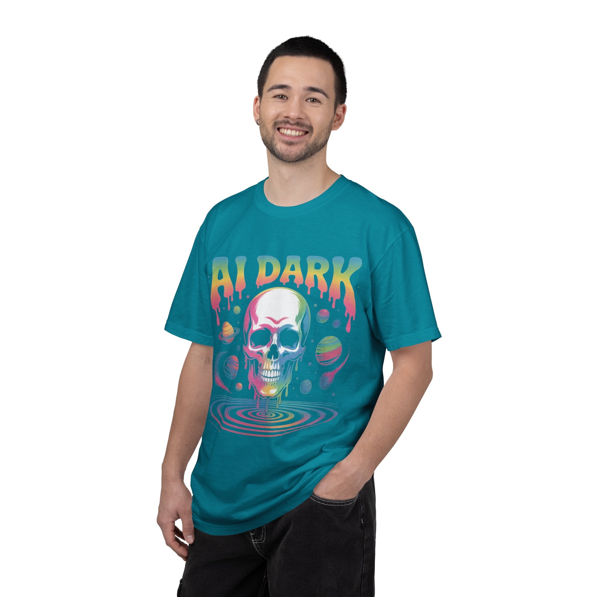 AI DARK “Death of Data” Unisex Garment-Dyed T-shirt