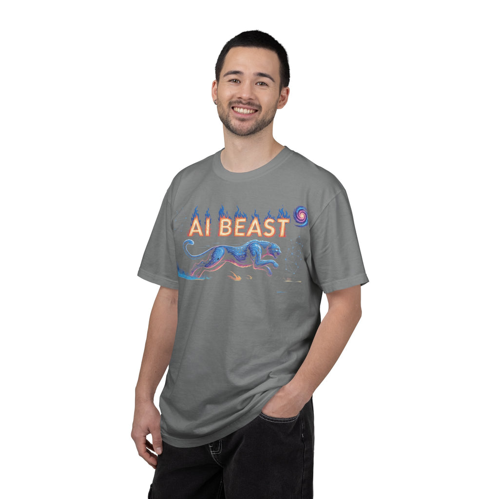 AI BEAST “Digital Predator” Unisex Garment-Dyed T-shirt