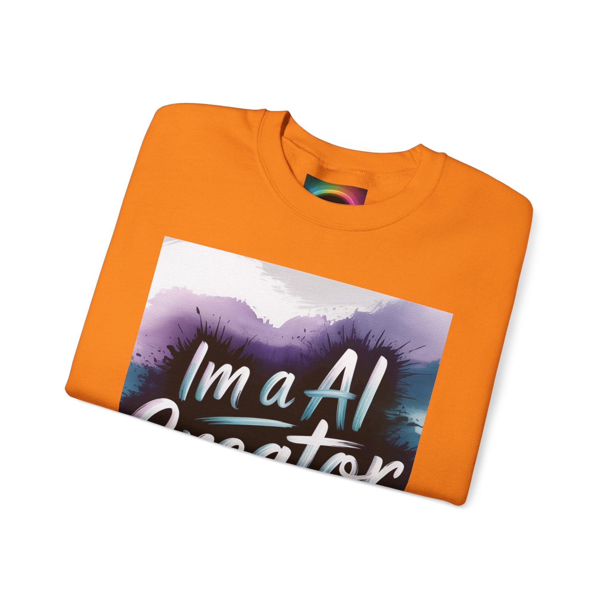I’m a AI Creator "DIGITAL BRUSHSTROKE" Unisex Garment-Dyed Sweatshirt