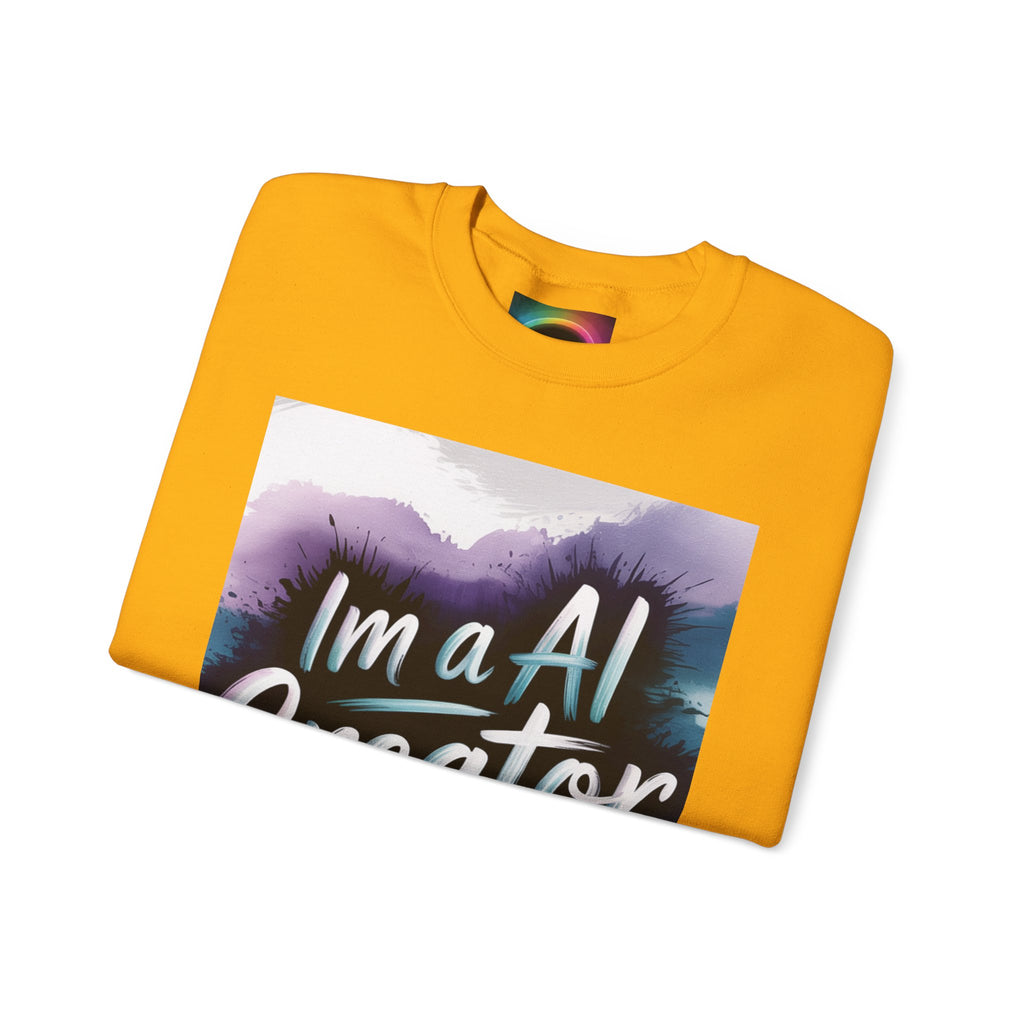 I’m a AI Creator "DIGITAL BRUSHSTROKE" Unisex Garment-Dyed Sweatshirt
