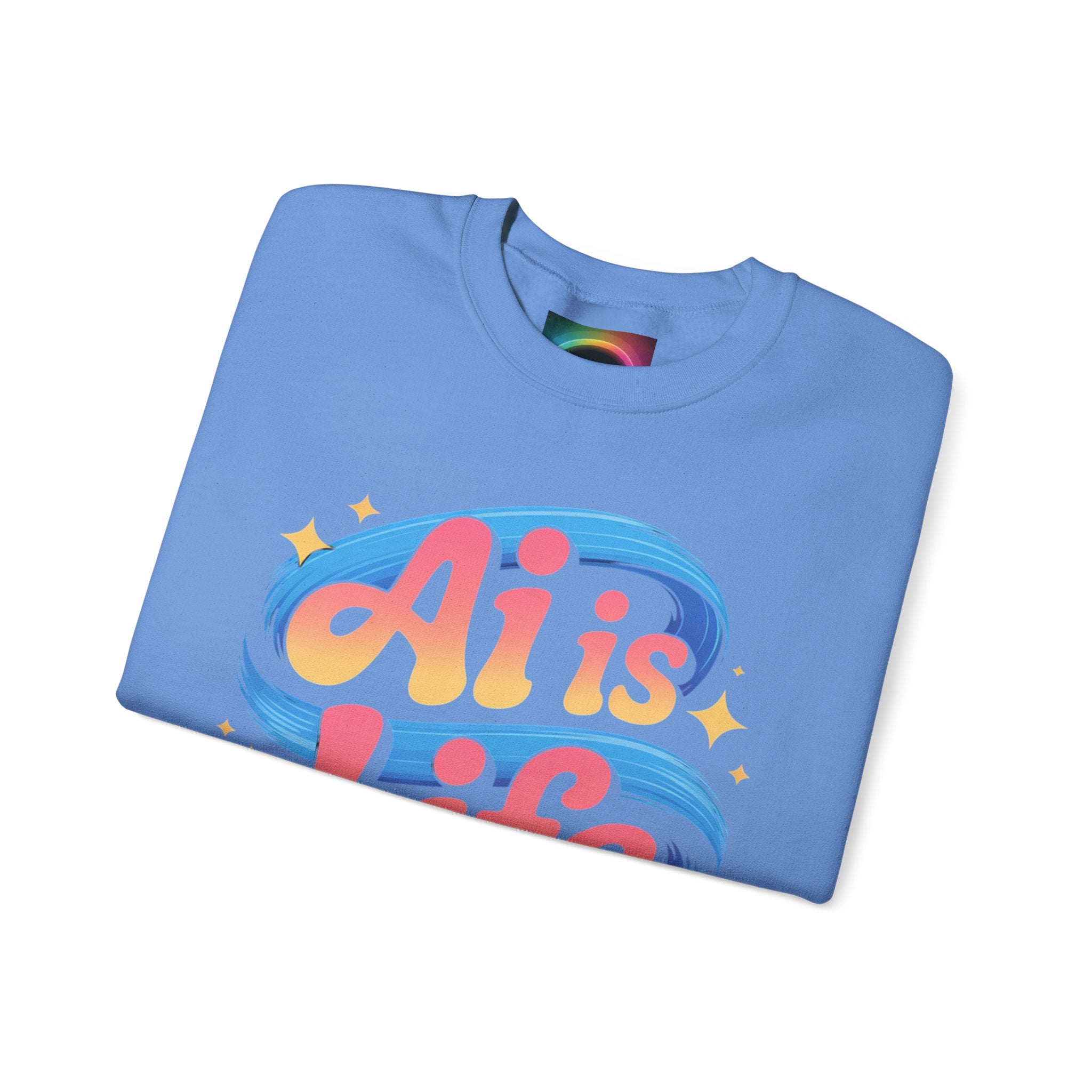 AI is Life "COSMIC SWIRL" Unisex Heavy Blend™ Crewneck Sweatshirt