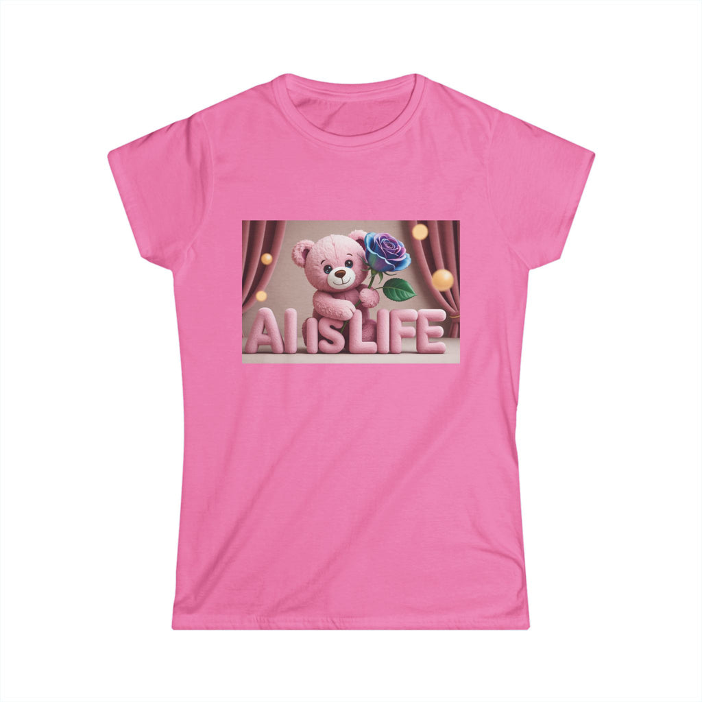 AI IS LIFE  "CUTE CIRCUIT" Women's Softstyle Tee