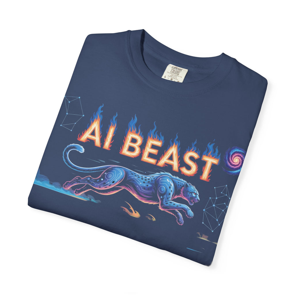 AI BEAST “Digital Predator” Unisex Garment-Dyed T-shirt