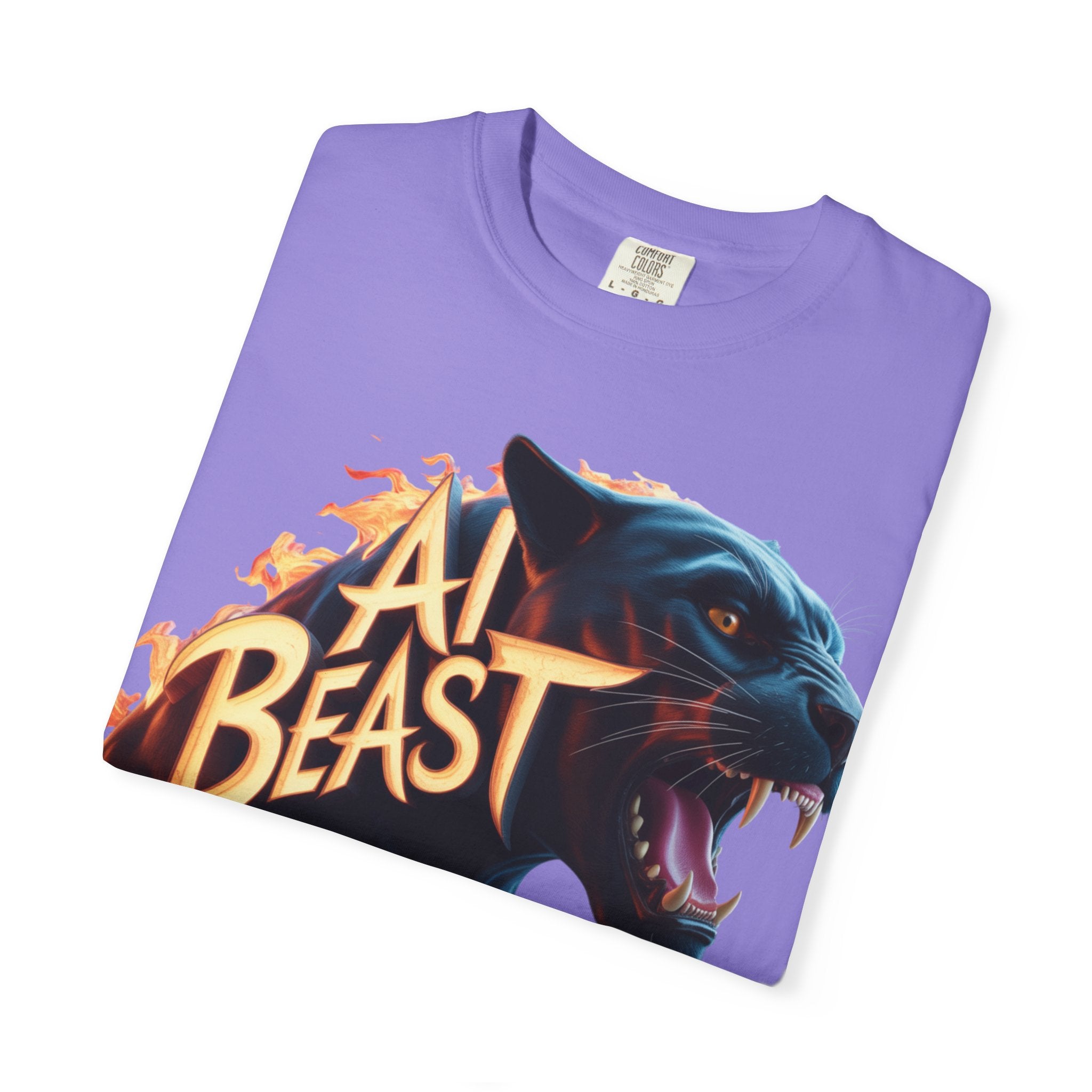 AI BEAST  "Wildfire Algorithm"  Unisex Garment-Dyed T-shirt
