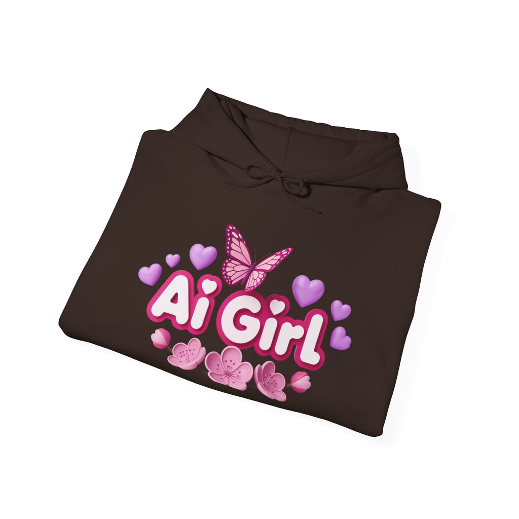 Ai Girl  "Cyber Cutie" Unisex Heavy Blend™ Hooded Sweatshirt