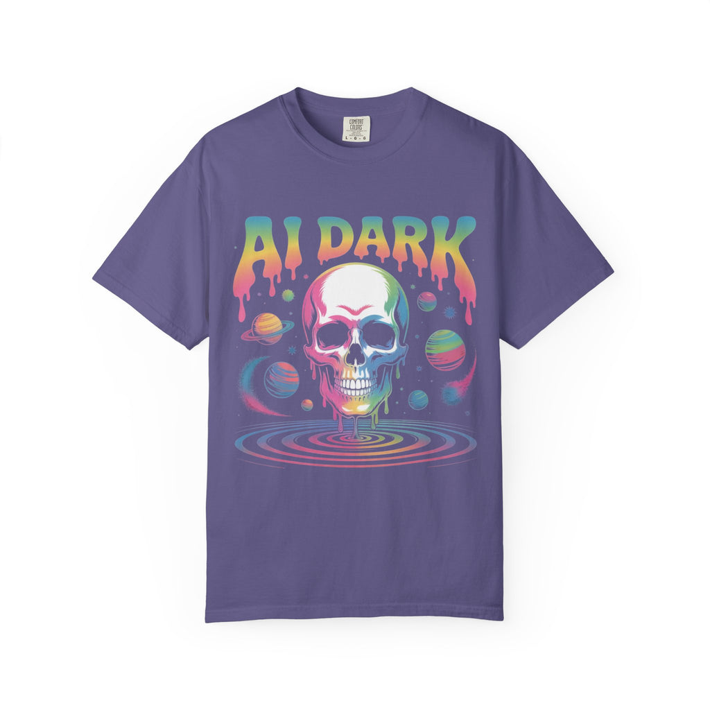 AI DARK “Death of Data” Unisex Garment-Dyed T-shirt