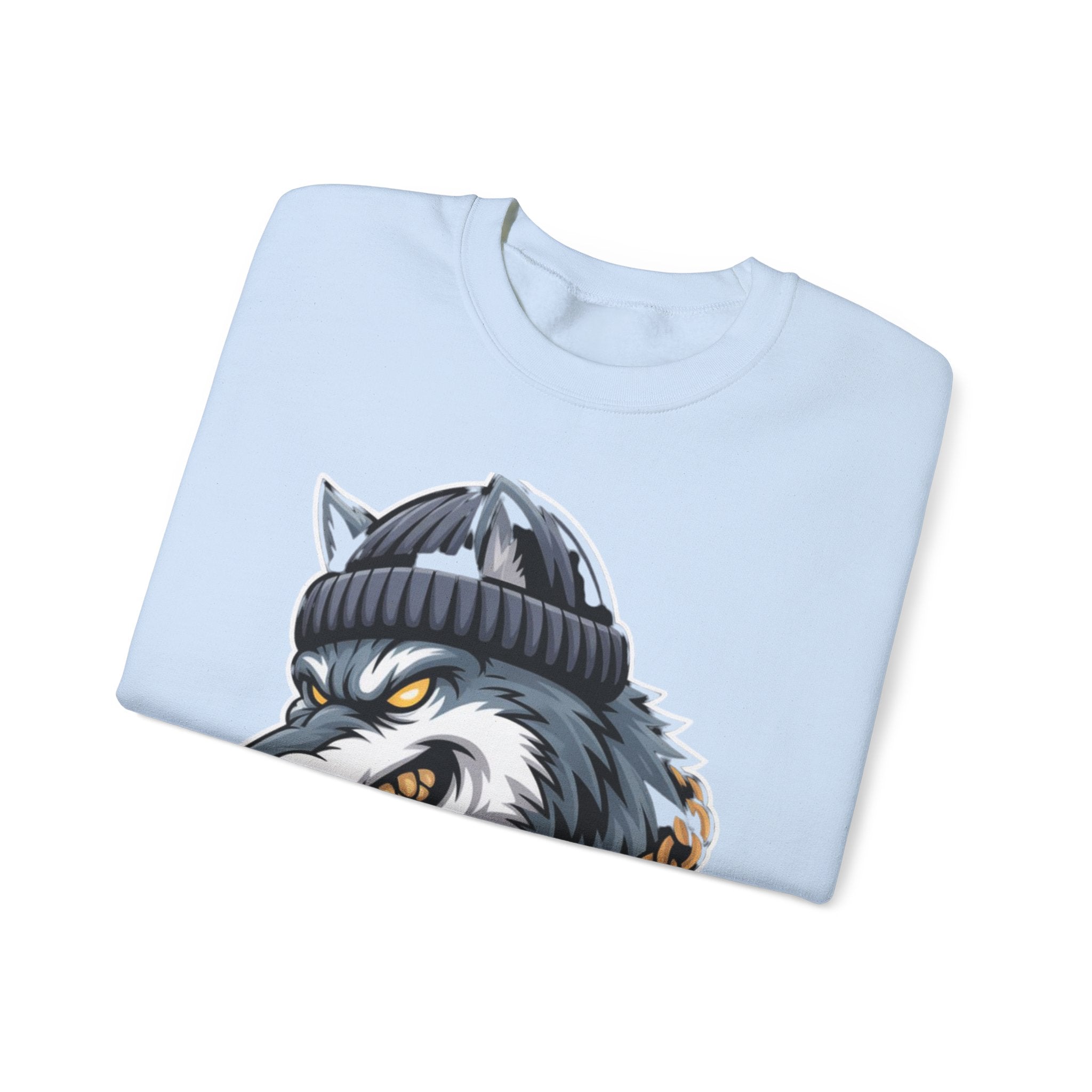 AI BEAST  "Wolf Byte Syndicate" Unisex Heavy Blend™ Crewneck Sweatshirt