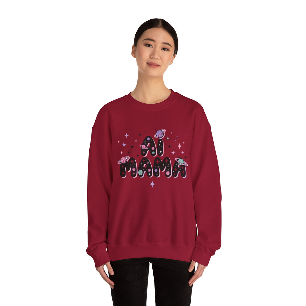 AI Mama "Digital Daydreamer" Unisex Heavy Blend™ Crewneck Sweatshirt