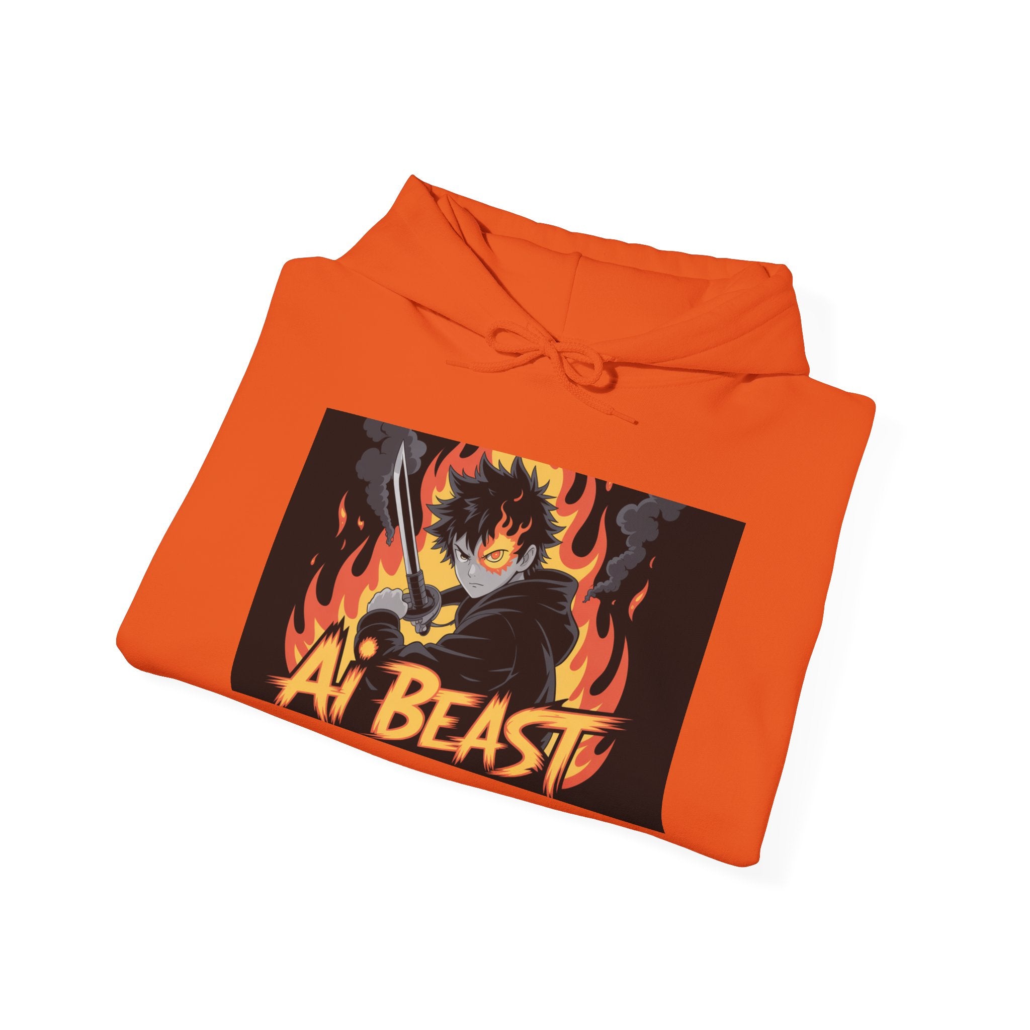 AI  BEAST  " Warrior.exe "  Unisex Heavy Blend™ Hooded Sweatshirt