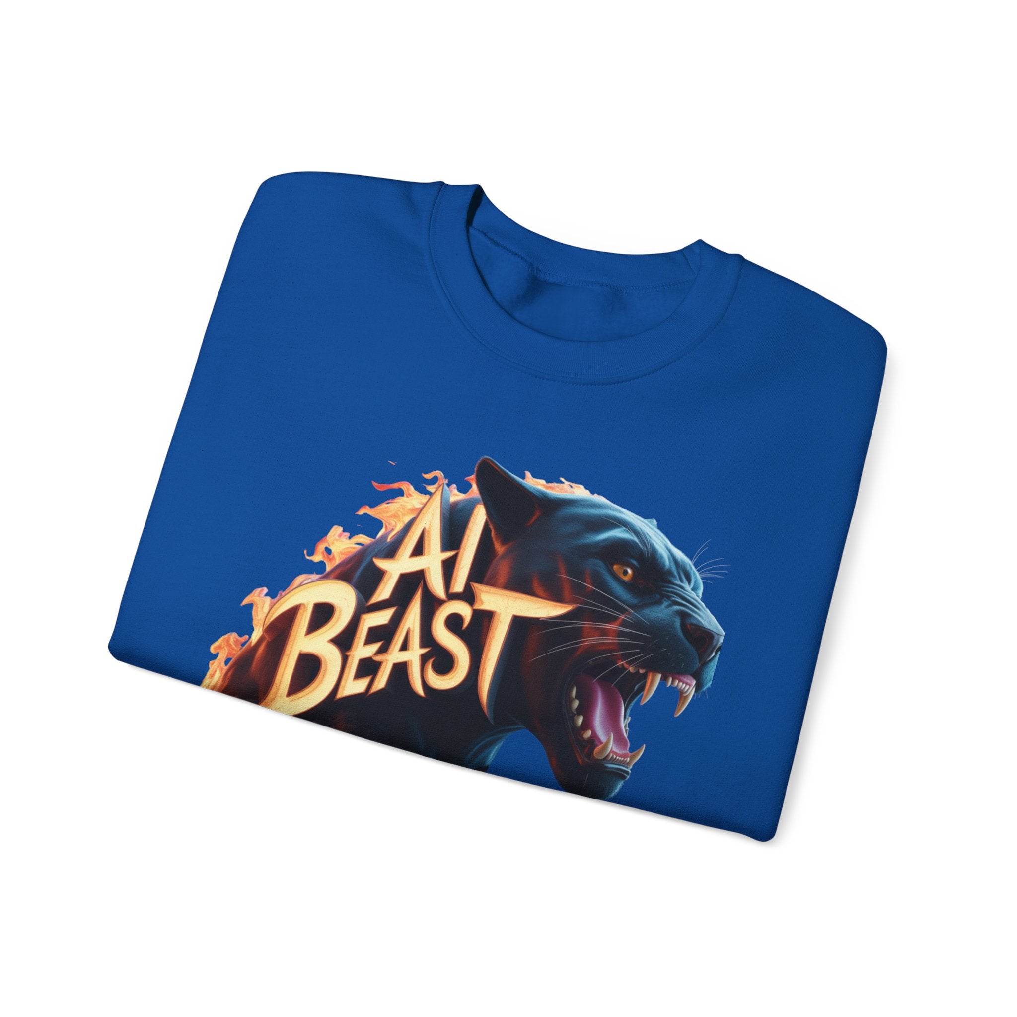 AI BEAST  "Wildfire Algorithm" Unisex Heavy Blend™ Crewneck Sweatshirt
