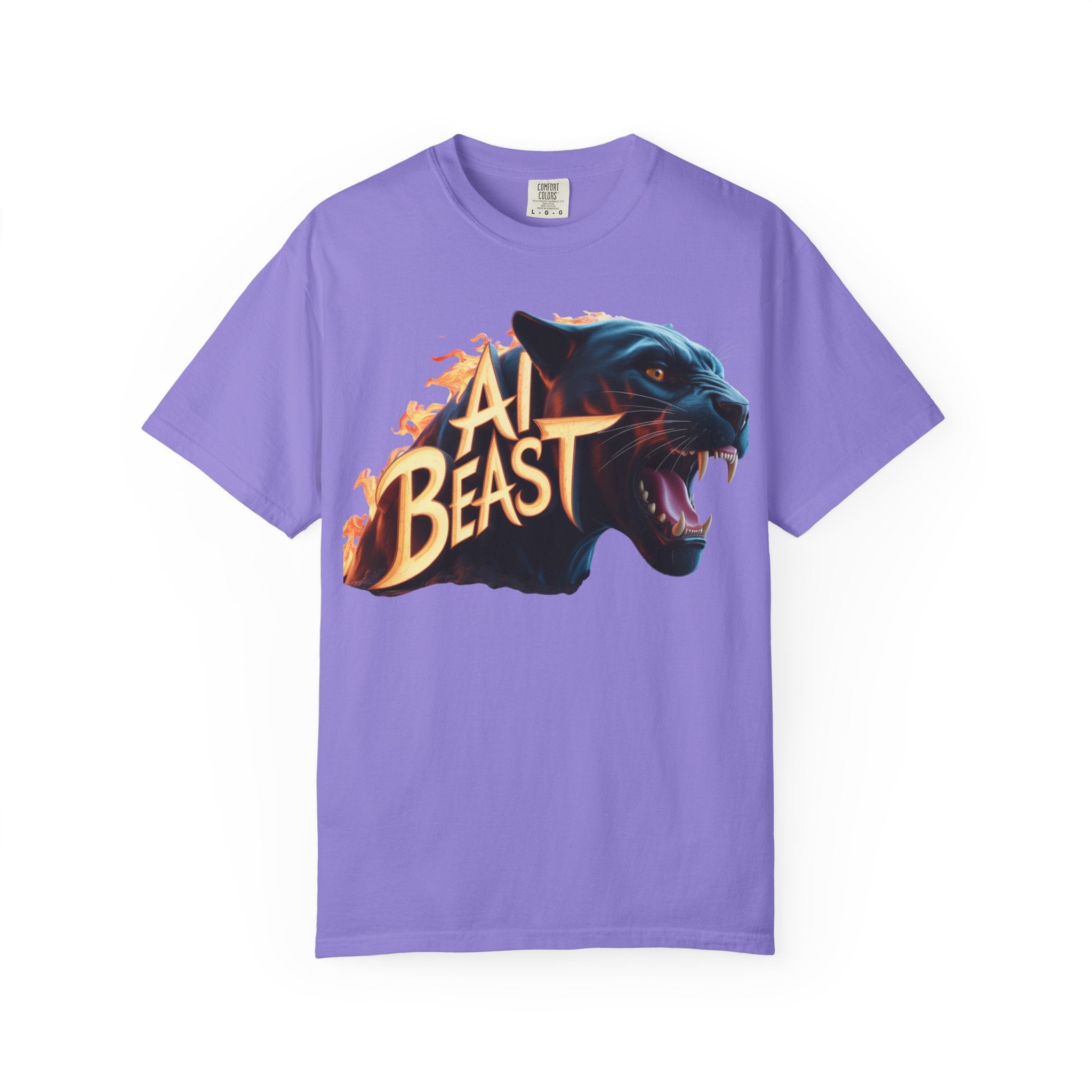 AI BEAST  "Wildfire Algorithm"  Unisex Garment-Dyed T-shirt