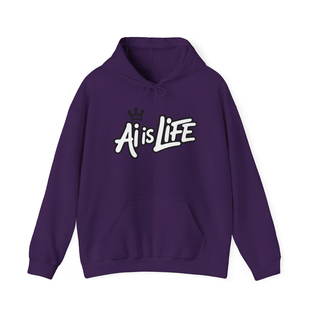 AI is LIFE “DIGITAL DYNASTY” Unisex Heavy Blend™ Hooded Sweatshirt
