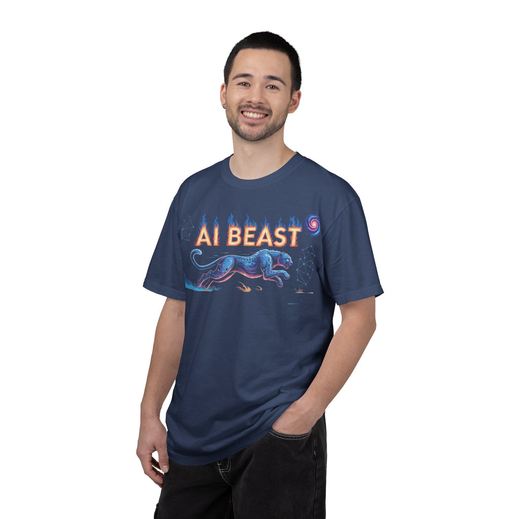 AI BEAST “Digital Predator” Unisex Garment-Dyed T-shirt