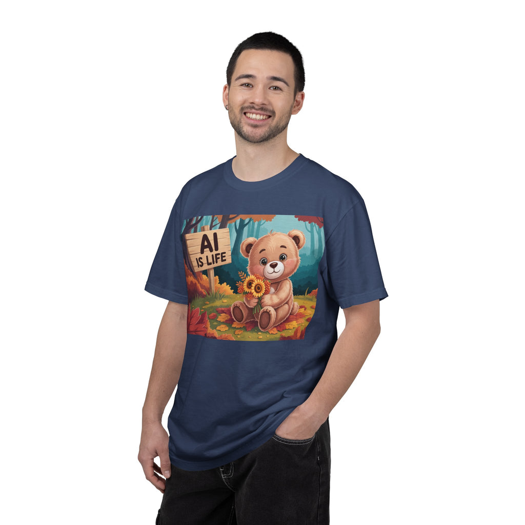 AI IS LIFE  " Cuddle Code "  Unisex Garment-Dyed T-shirt