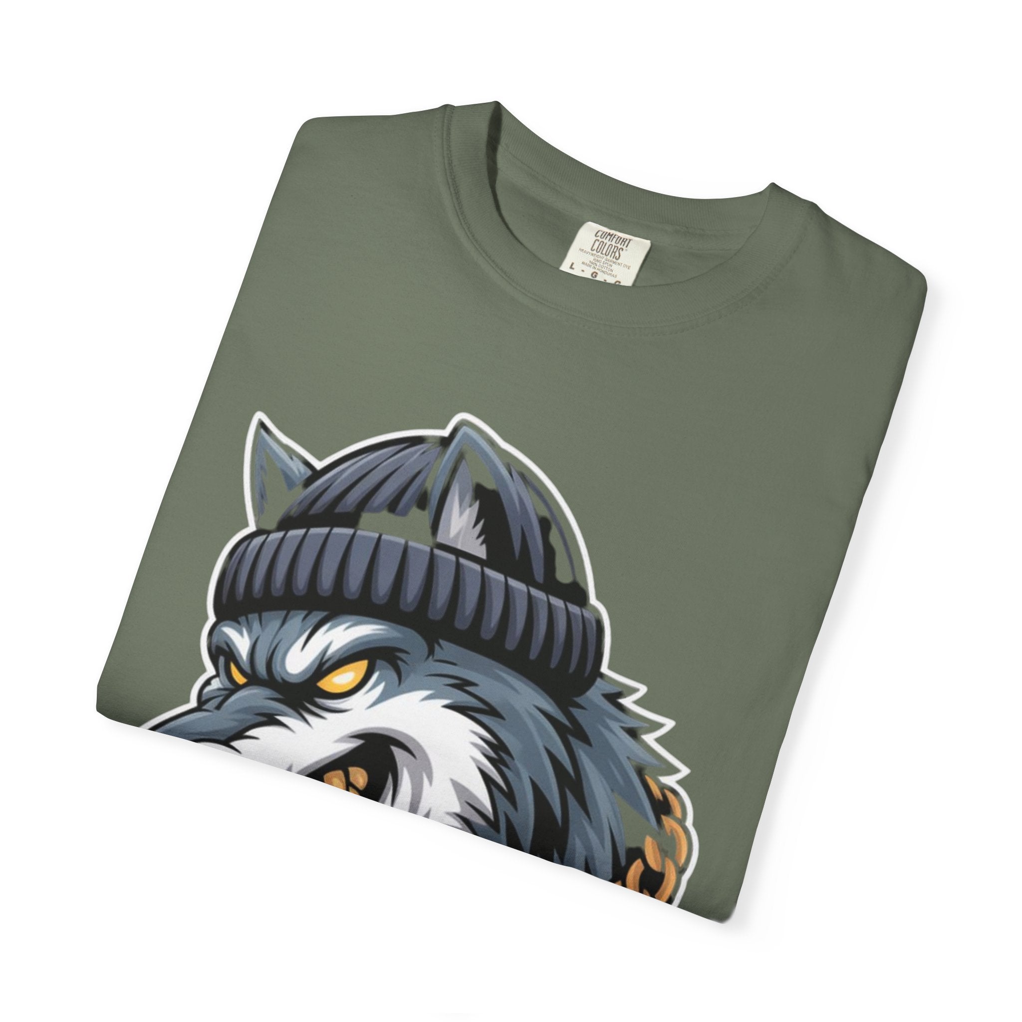 AI BEAST  "Wolf Byte Syndicate " Unisex Garment-Dyed T-shirt