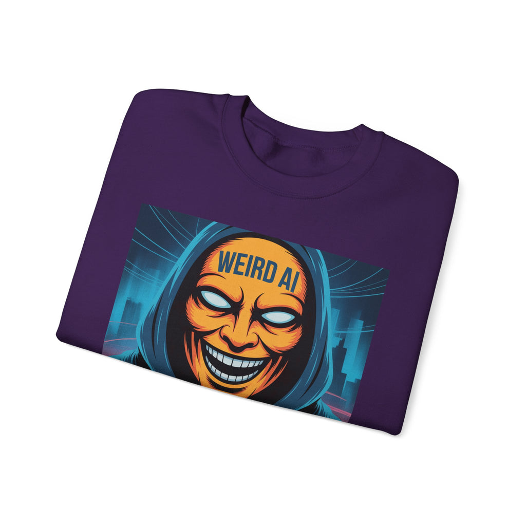 Weird AI "Masked Mode" Unisex Heavy Blend™ Crewneck Sweatshirt