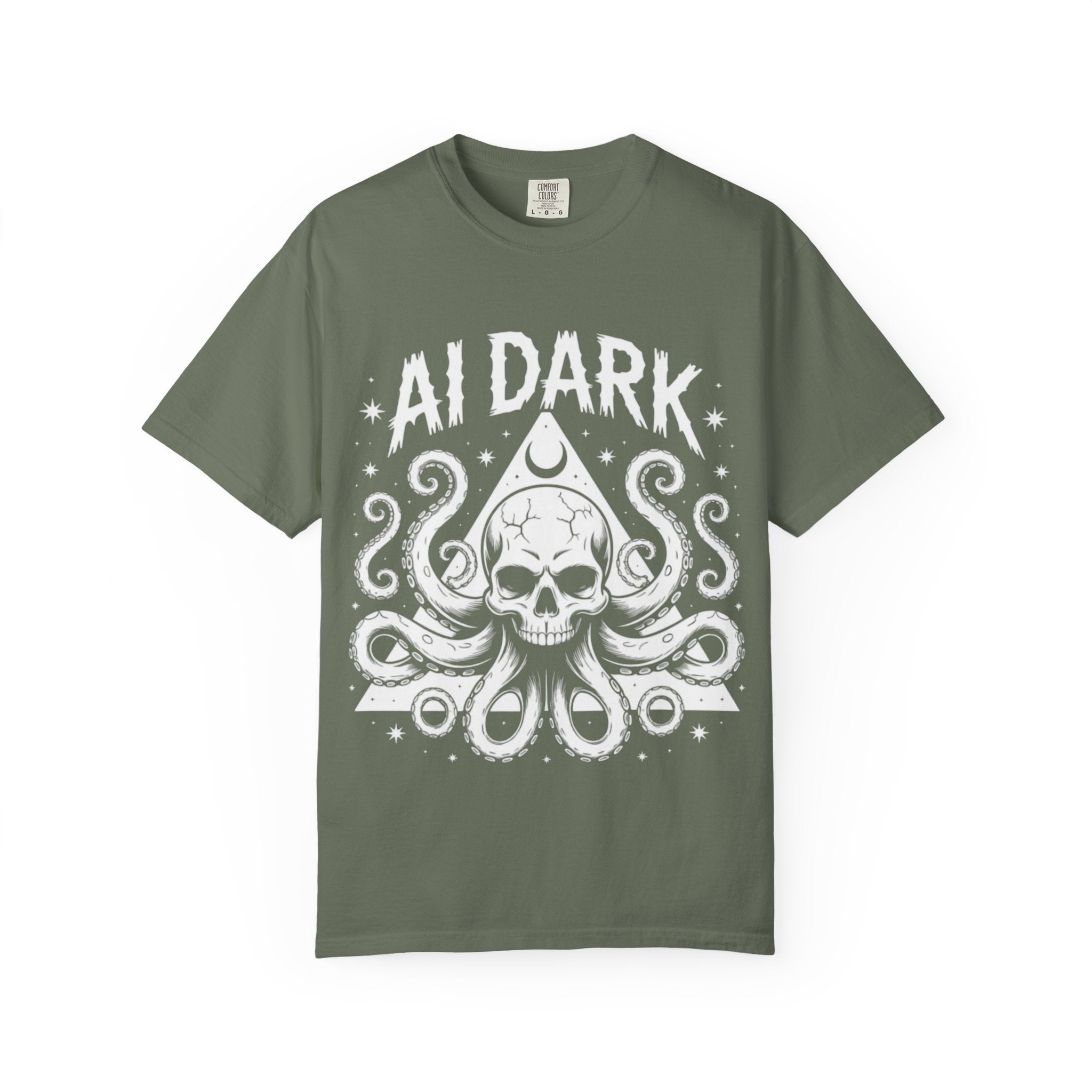 AI Dark  "Nightmare Network"  Unisex Garment-Dyed T-shirt