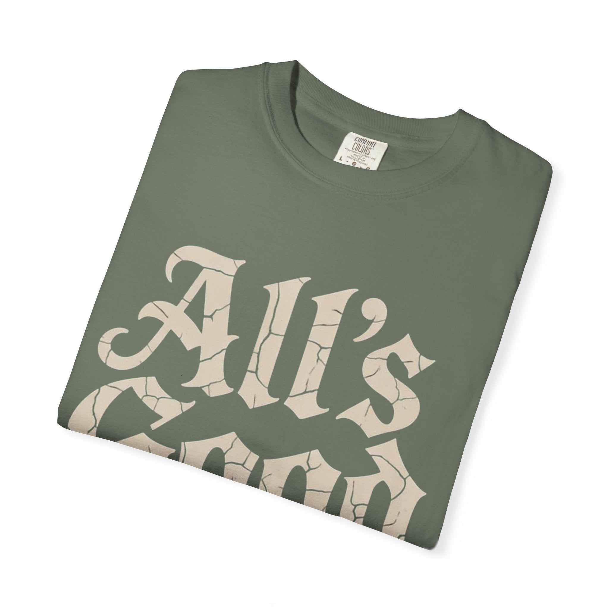 ALL’S GOOD WITH AI “Cracked Code Classic” Unisex Garment-Dyed T-shirt