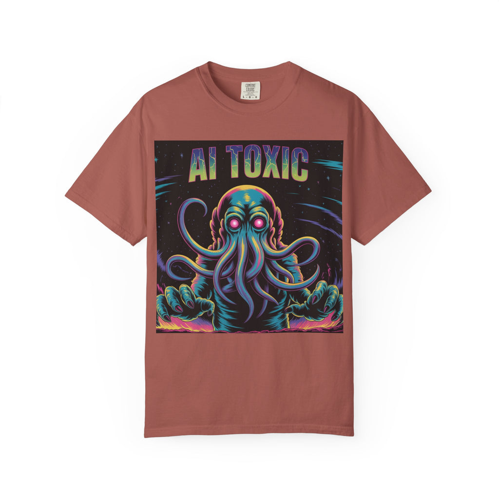 AI TOXIC  "Data Overlord" Unisex Garment-Dyed T-shirt