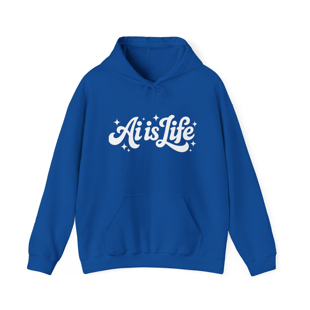 Ai is Life  "TechFlow Energy" Unisex Heavy Blend™ Hooded Sweatshirt